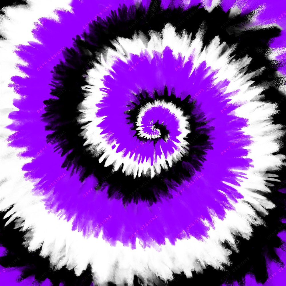 Purple + Black + White Tiedye Digital Paper — drypdesigns