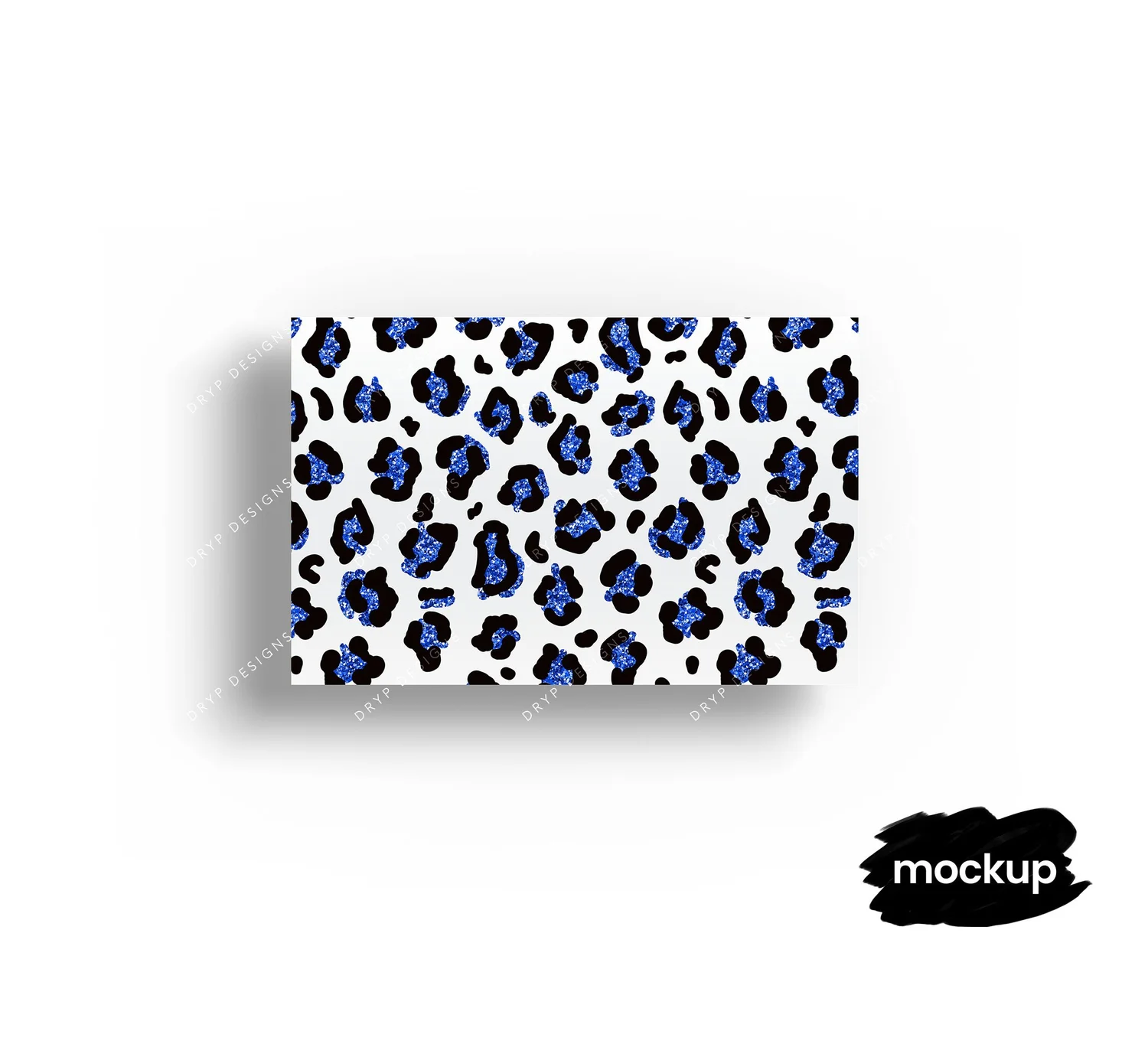 For Print Blue Blue Leopard Print Background