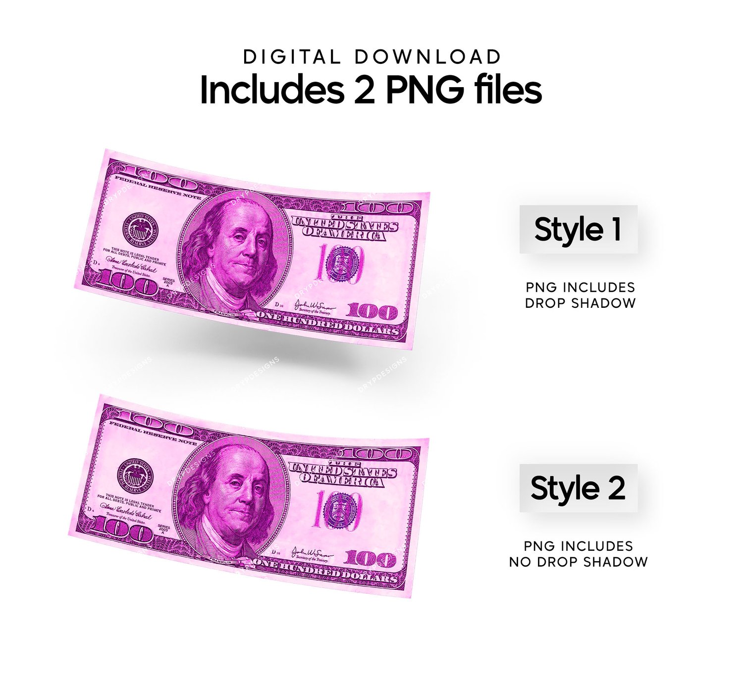 US Cash Money Tumbler Wrap PNG — drypdesigns