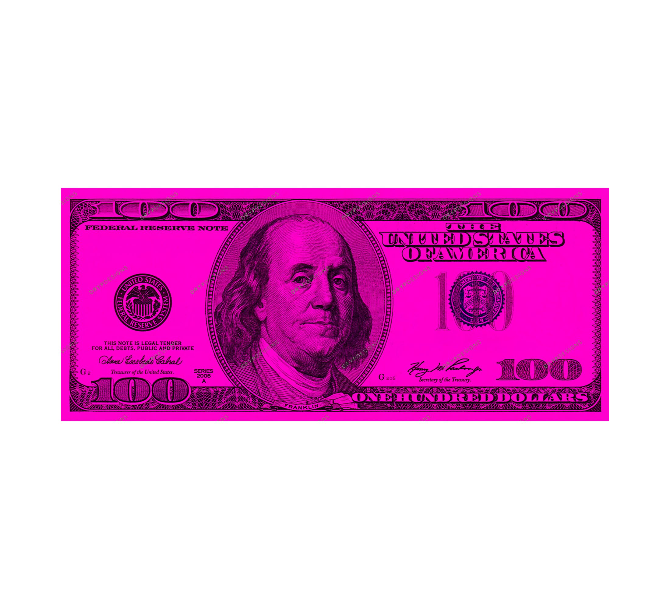 Pink Money Bills Money Gun Bundle Pink New Series 100 Dollar