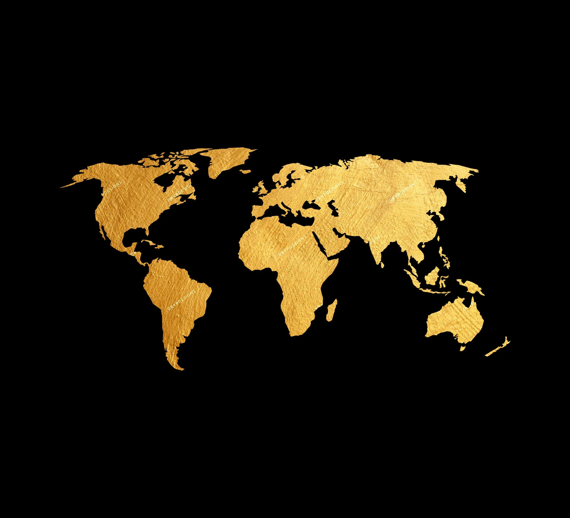 Gold World Map PNG Drypdesigns Gold World Map PNG Drypdesigns