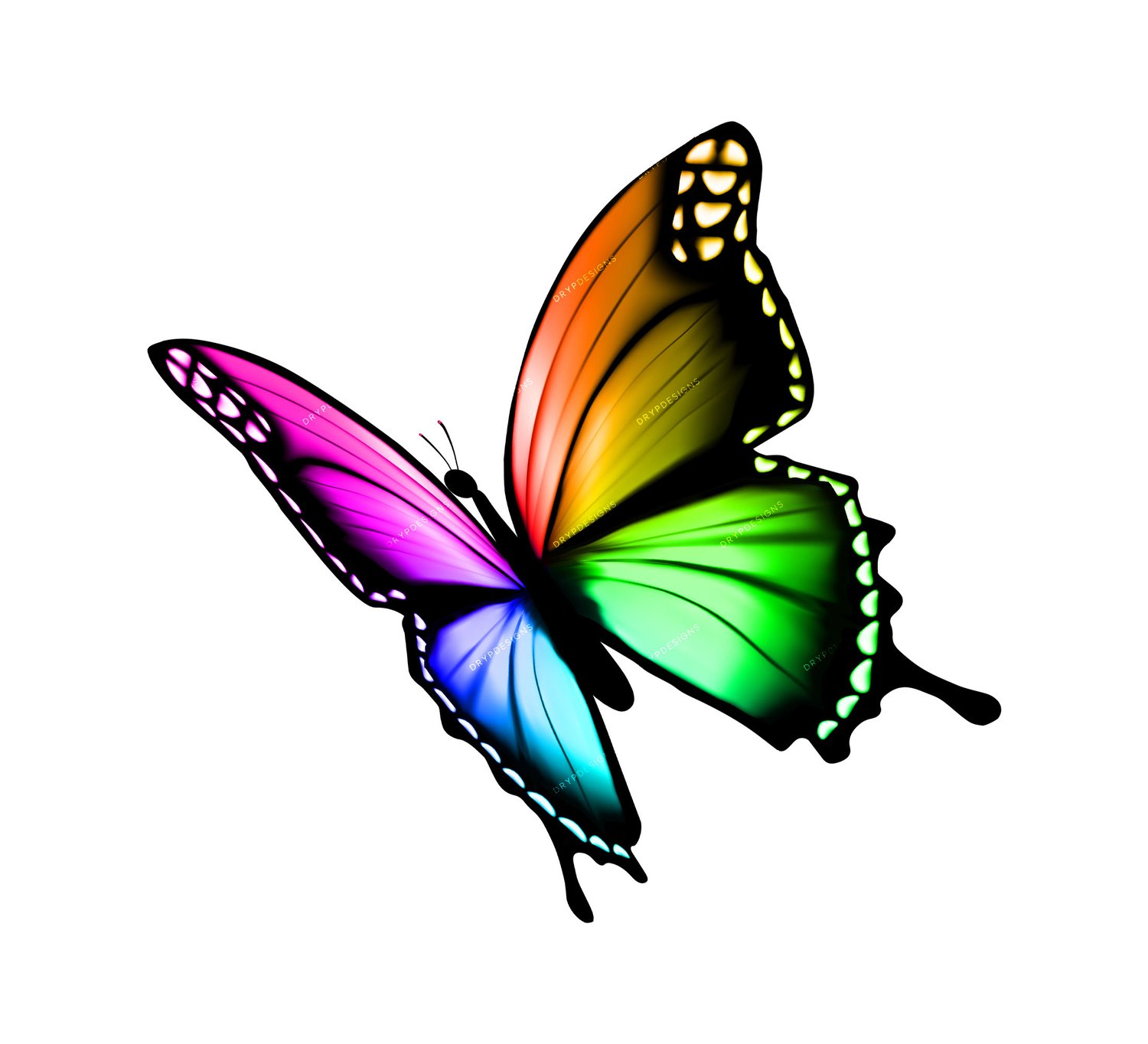 Gold Glitter Butterfly 26678460 PNG