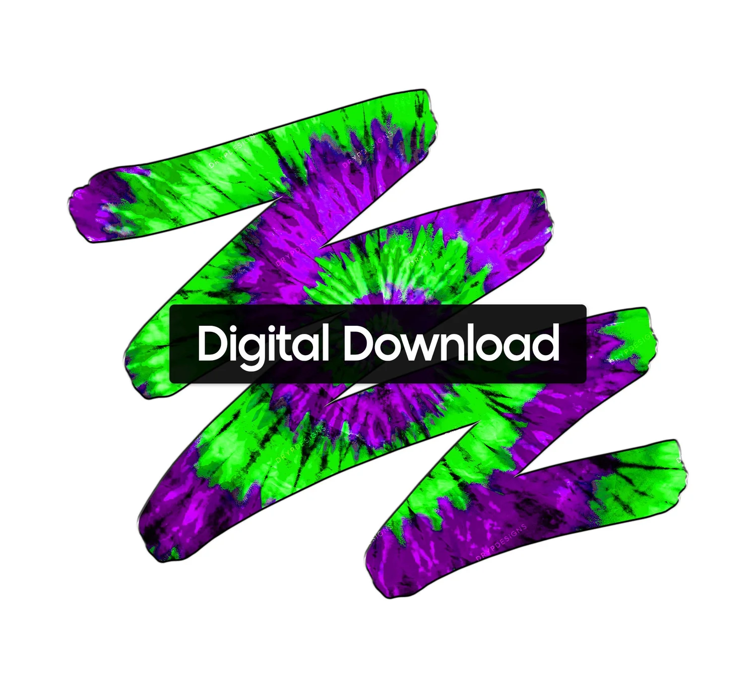 Neon Green Purple Tie-Dye Background — drypdesigns