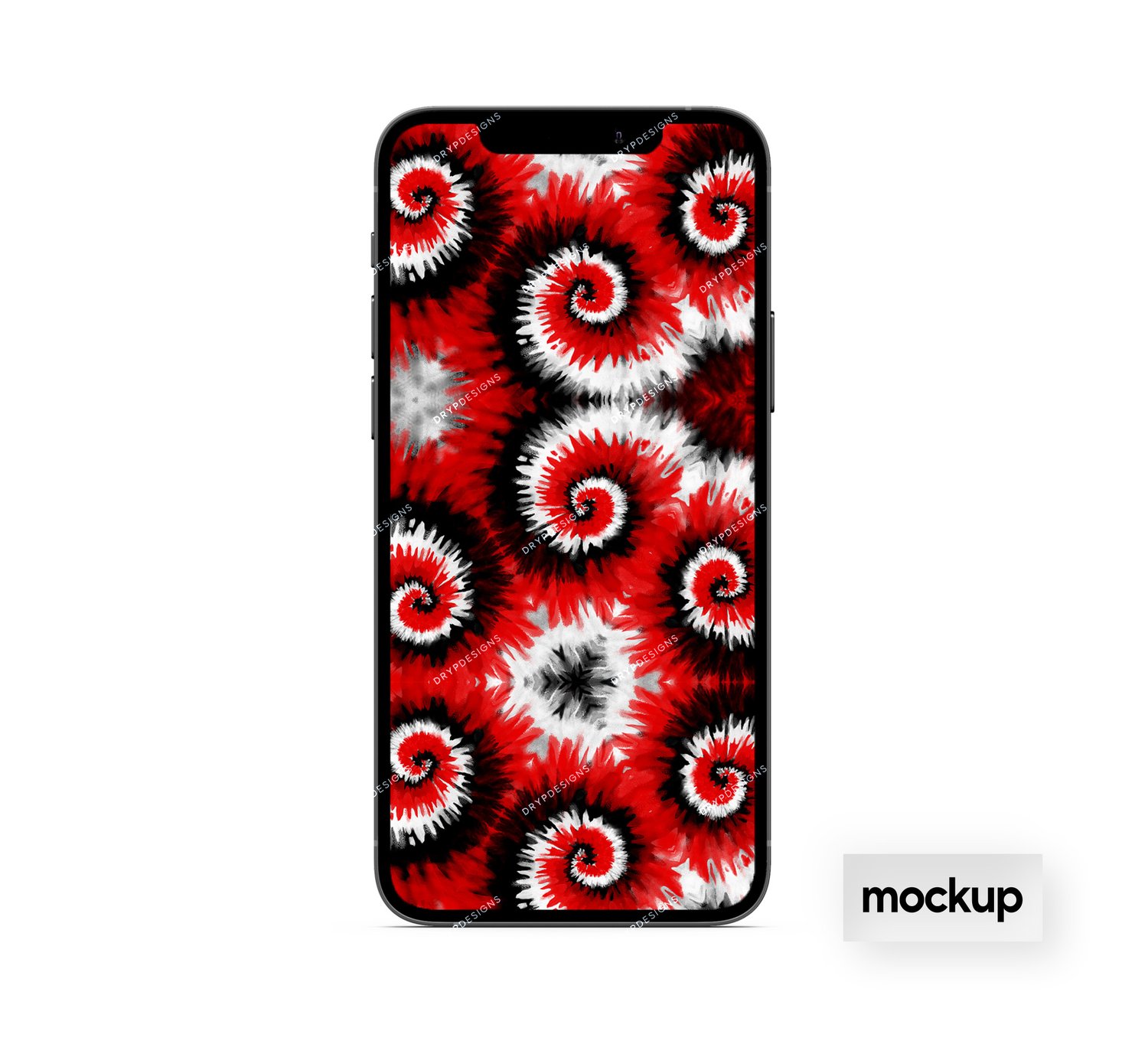 Black + Red Marble Swirl Seamless Background — drypdesigns