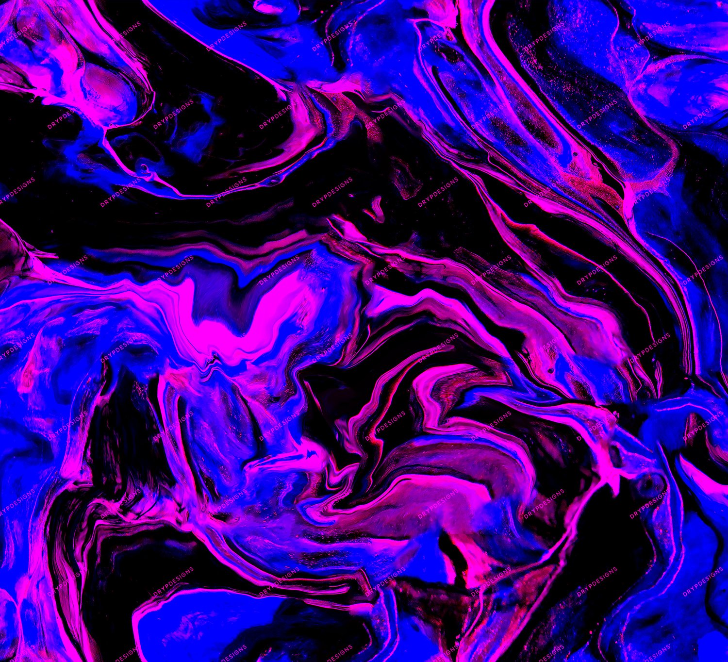 Pink + Blue Neon Liquid Seamless Background — drypdesigns
