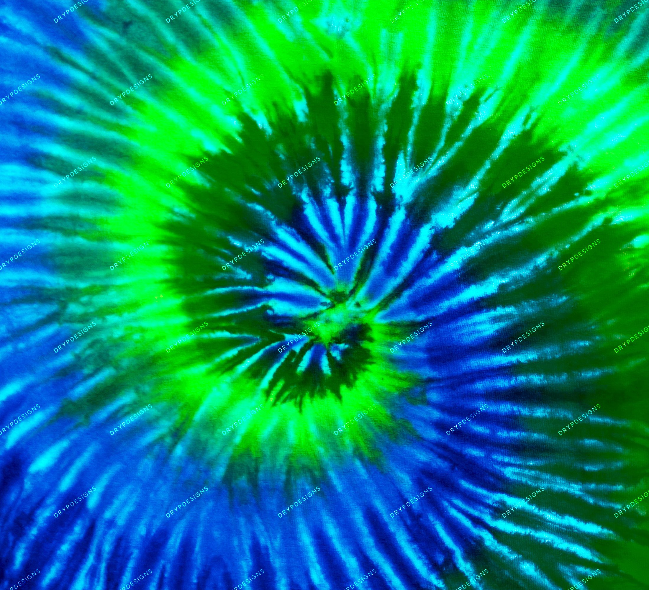 Neon Green Blue Tie-Dye Digital Background Texture Tie Dye Swirl PNG ...