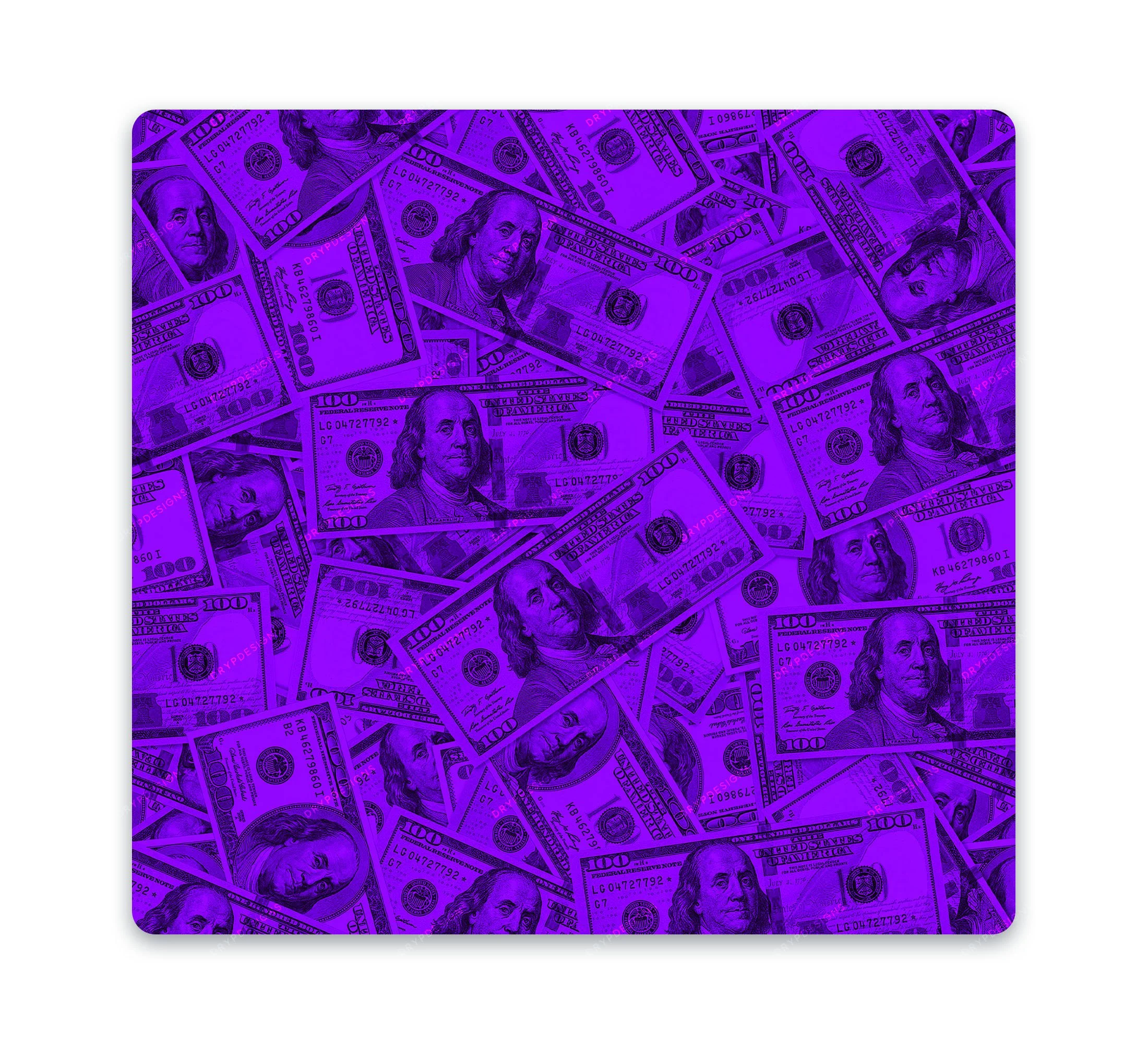 Purple Money Seamless Background PNG