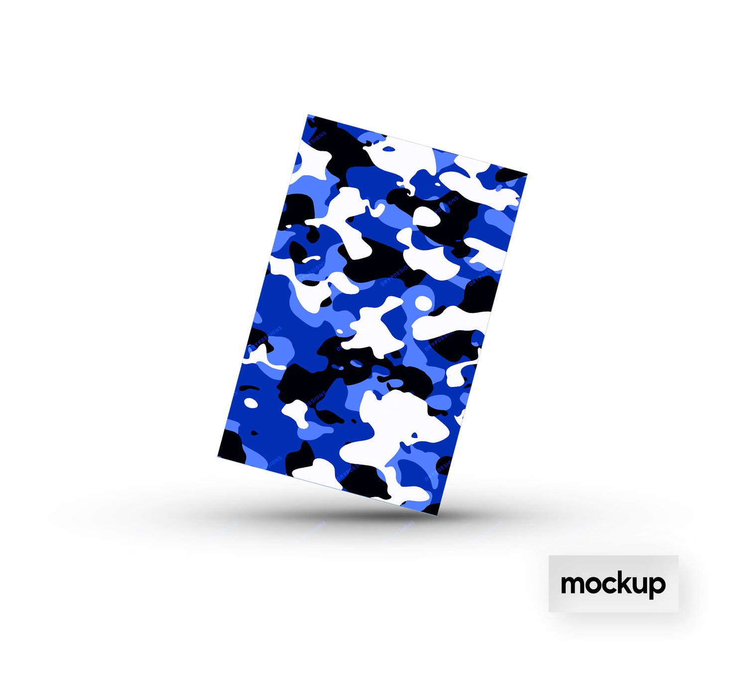 Blue Camouflage Seamless Digital Paper — drypdesigns