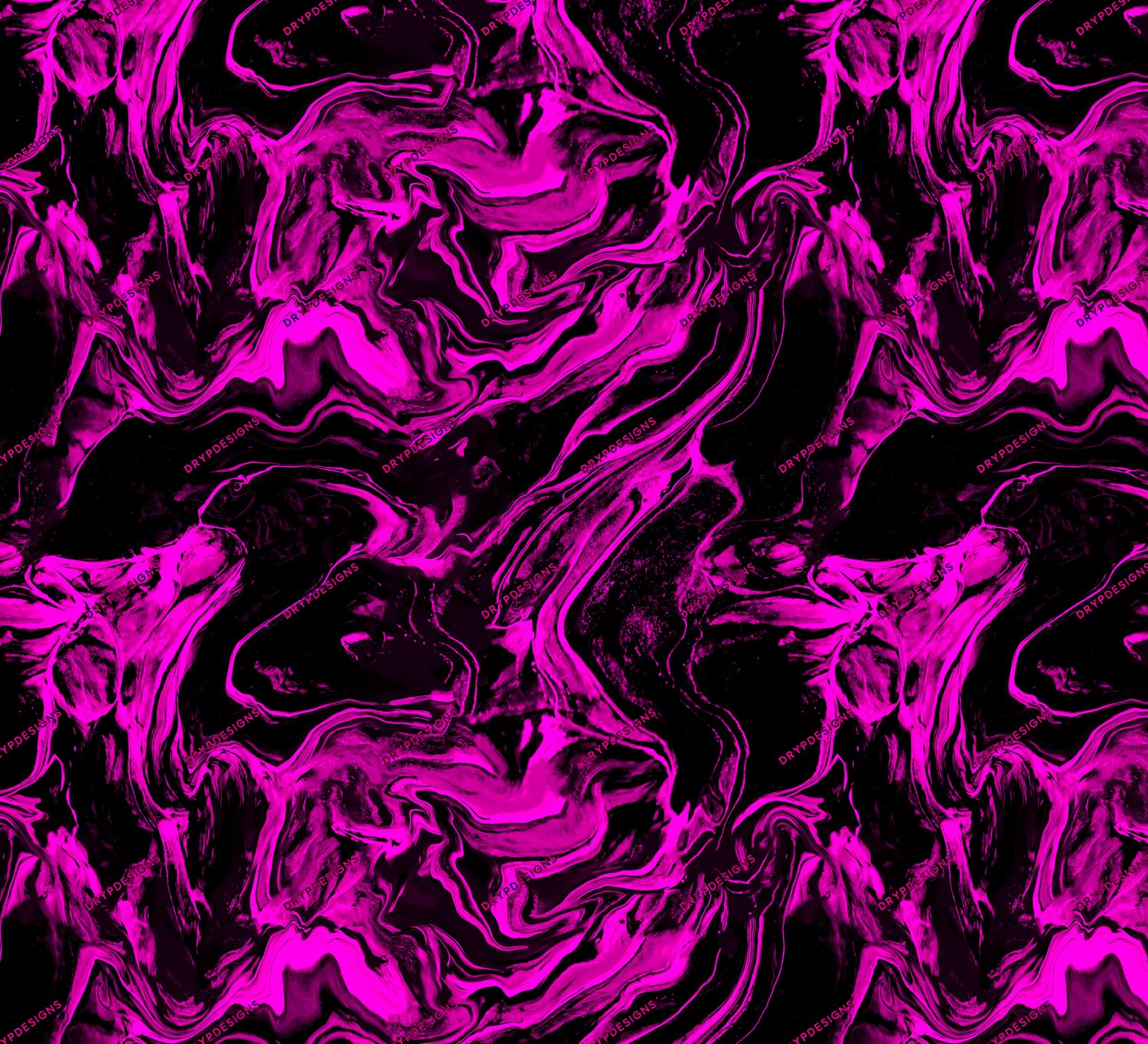 Pink + Black Marble Swirl Seamless Background — drypdesigns