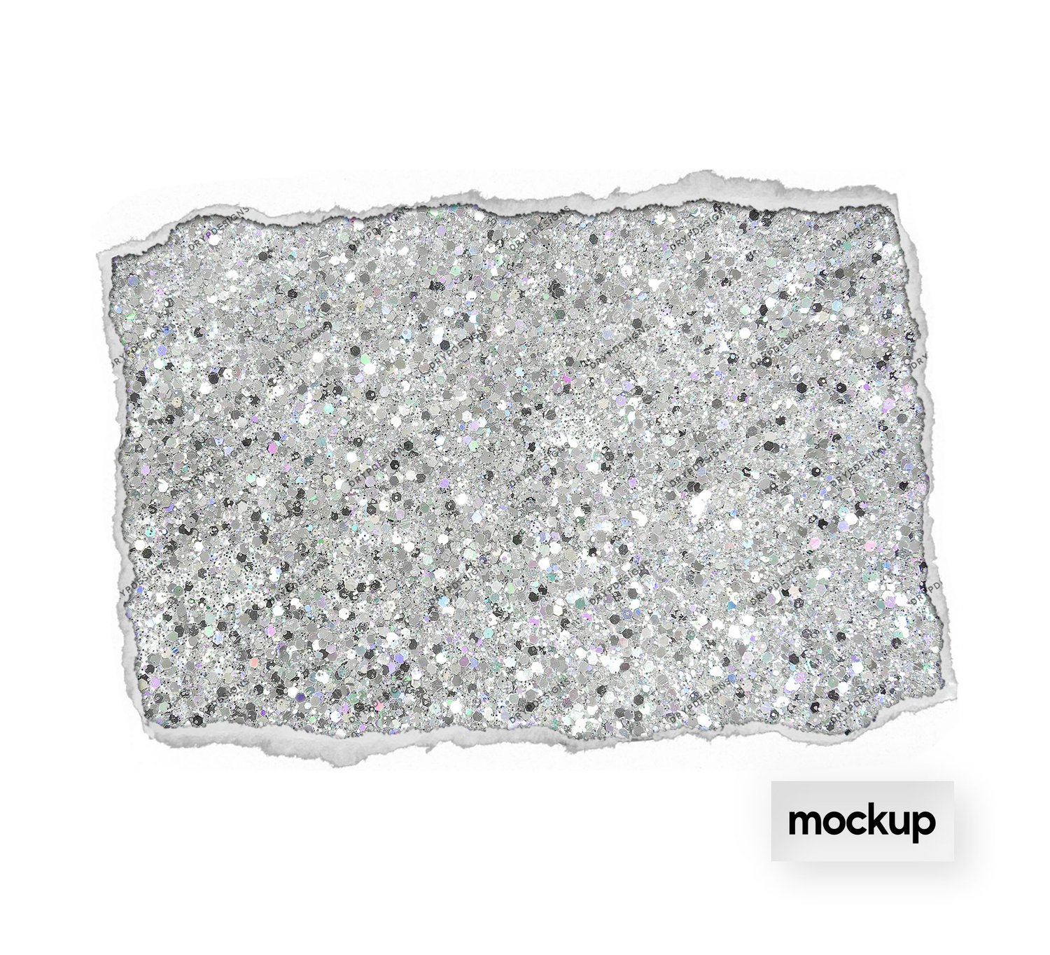 Silver + White Glitter Digital Paper Background — drypdesigns