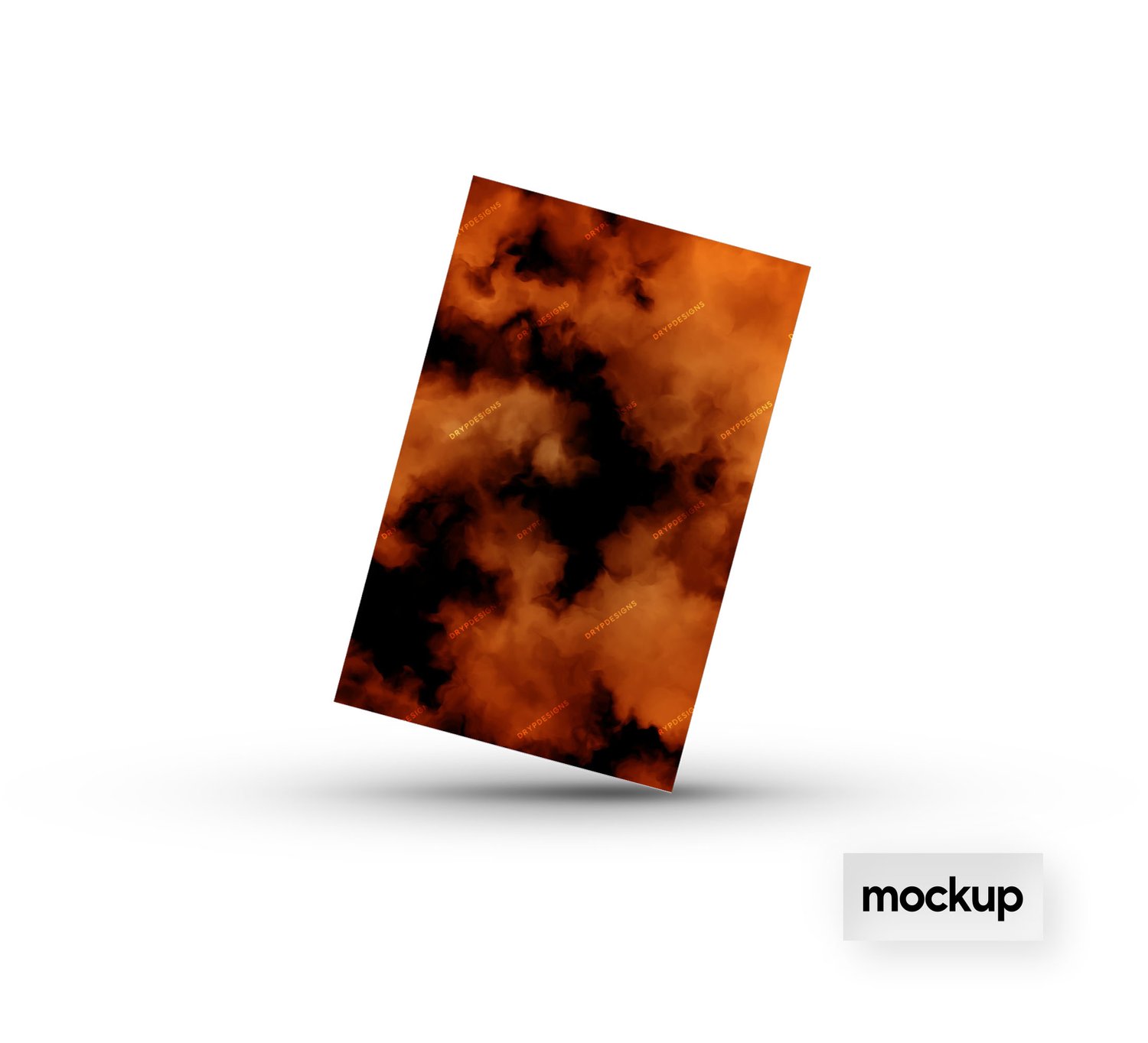 Orange Smoke Seamless Digital Paper Background — drypdesigns