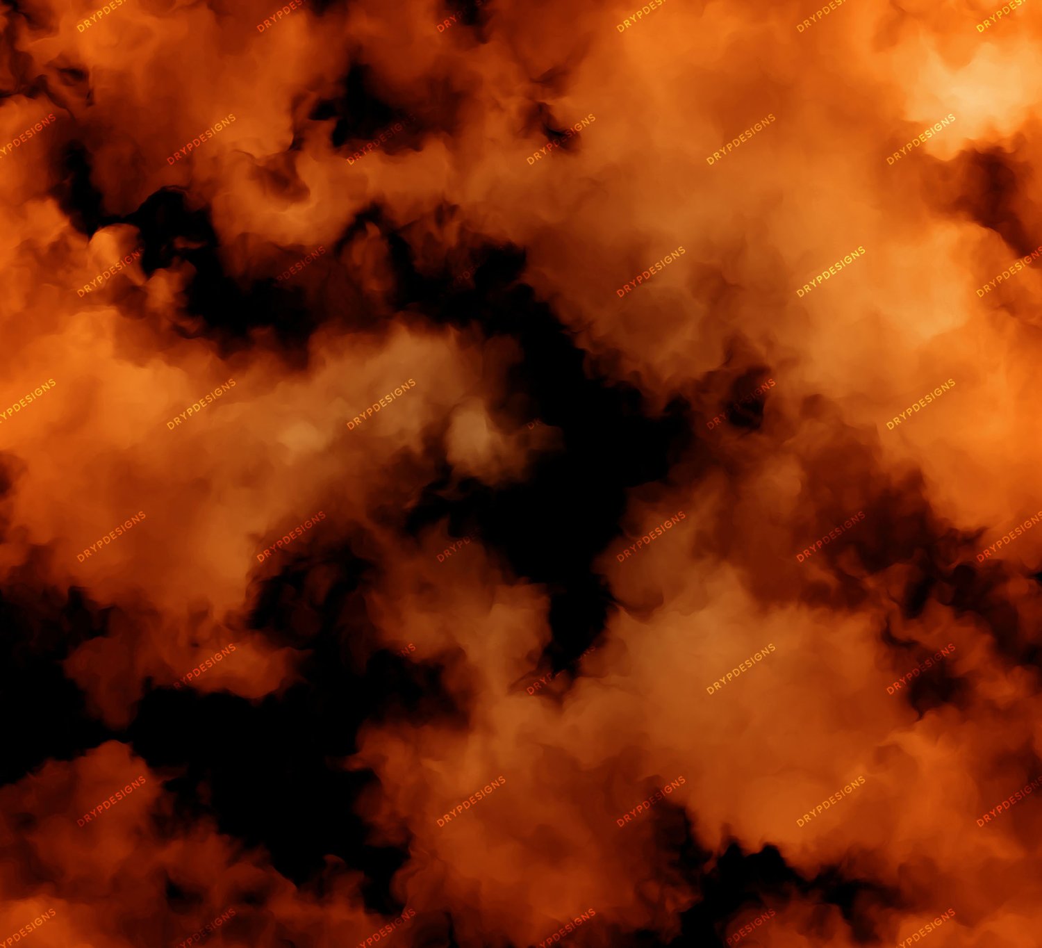 Orange Smoke Seamless Digital Paper Background — drypdesigns
