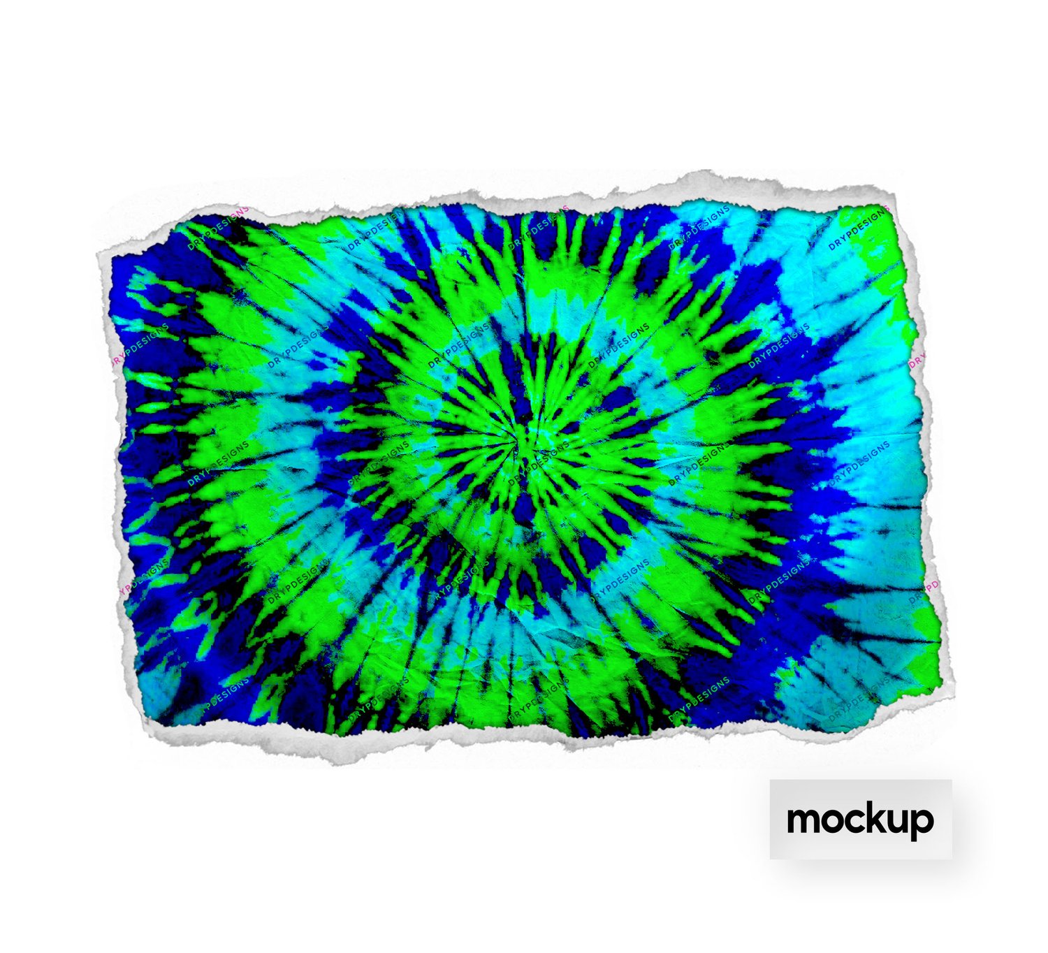Neon Blue + Green Tiedye Digital Paper — drypdesigns