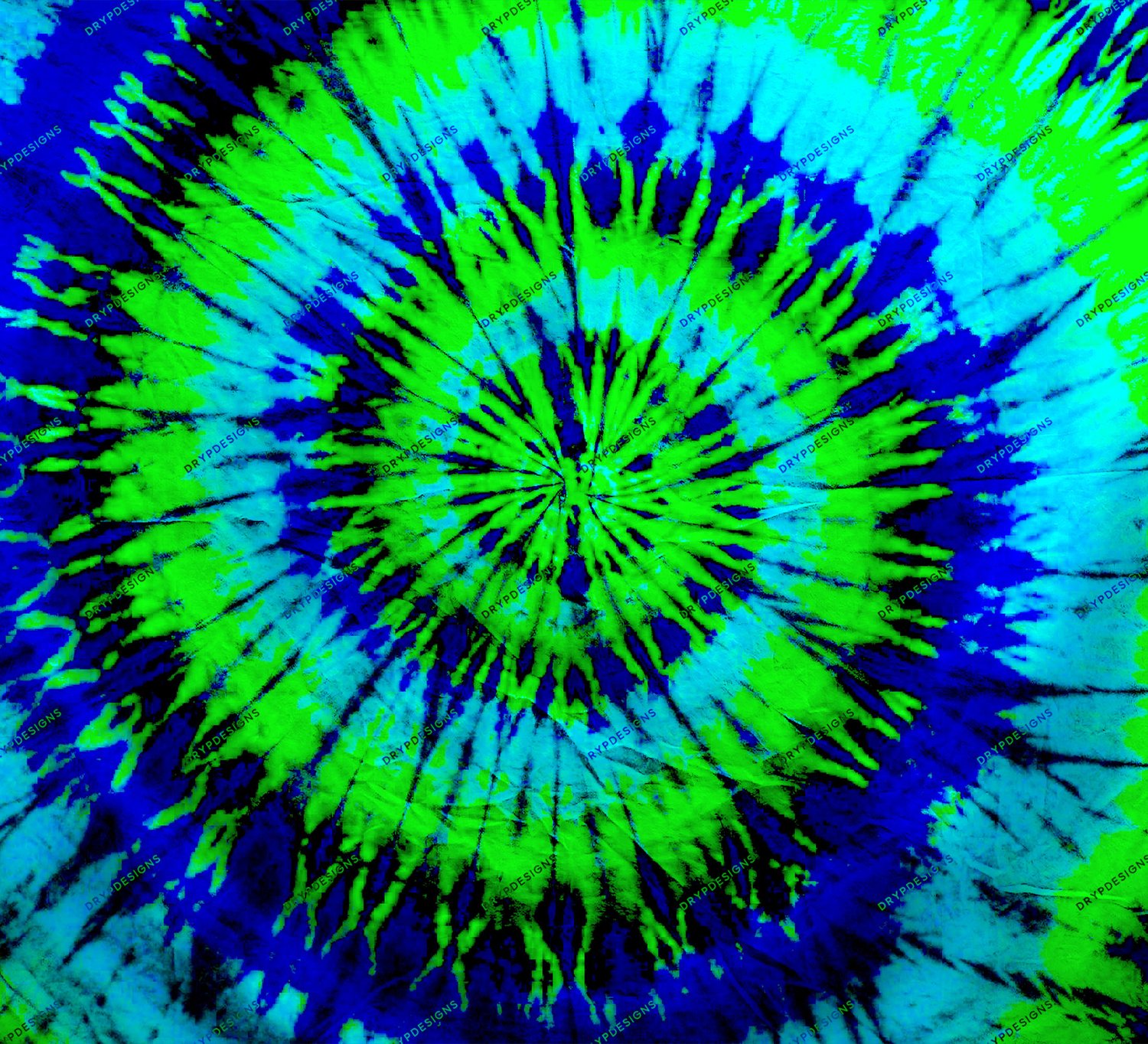Neon Blue + Green Tiedye Digital Paper — drypdesigns