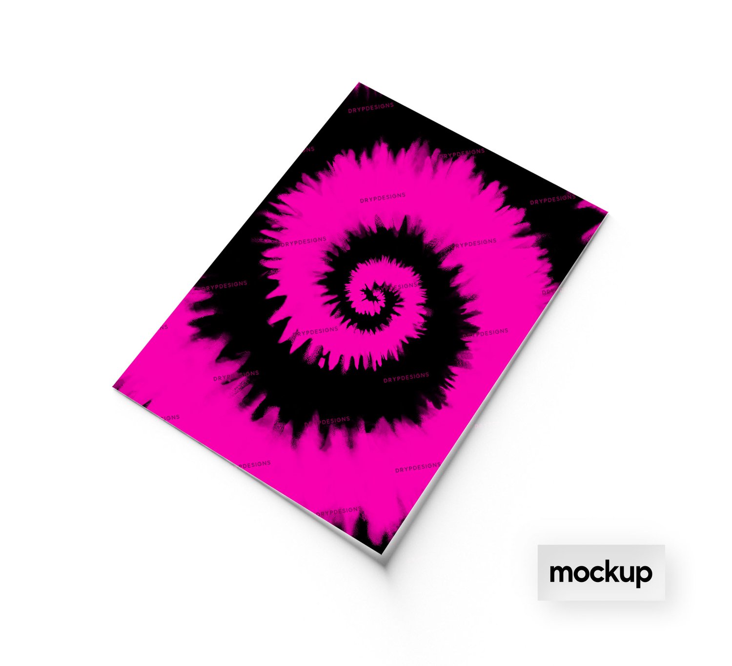 Tie-Dye Designs: Powder Pink Amazing Splits! Incline Spiral Ice Dye 