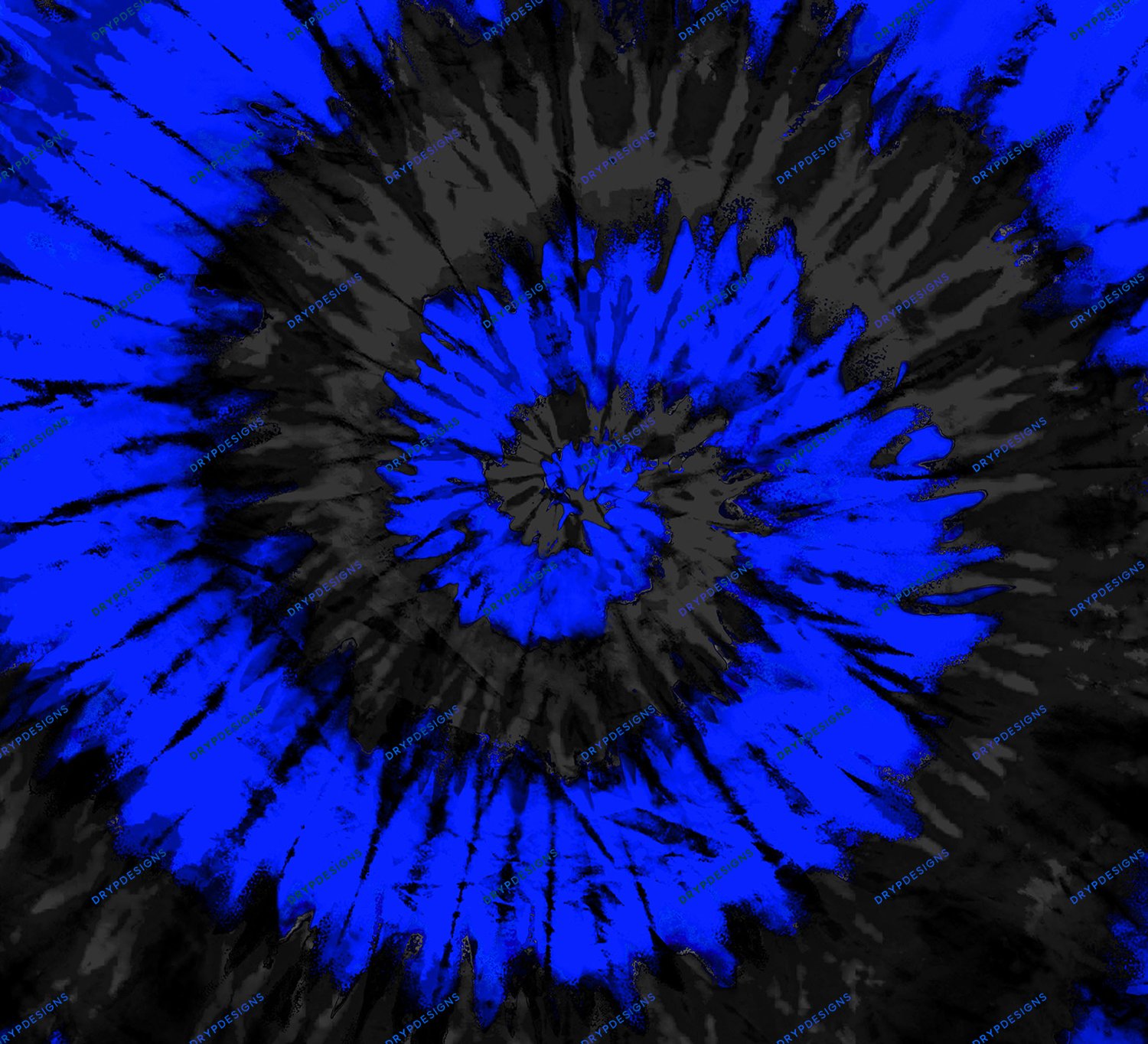 Black + Blue Tiedye Digital Background — drypdesigns