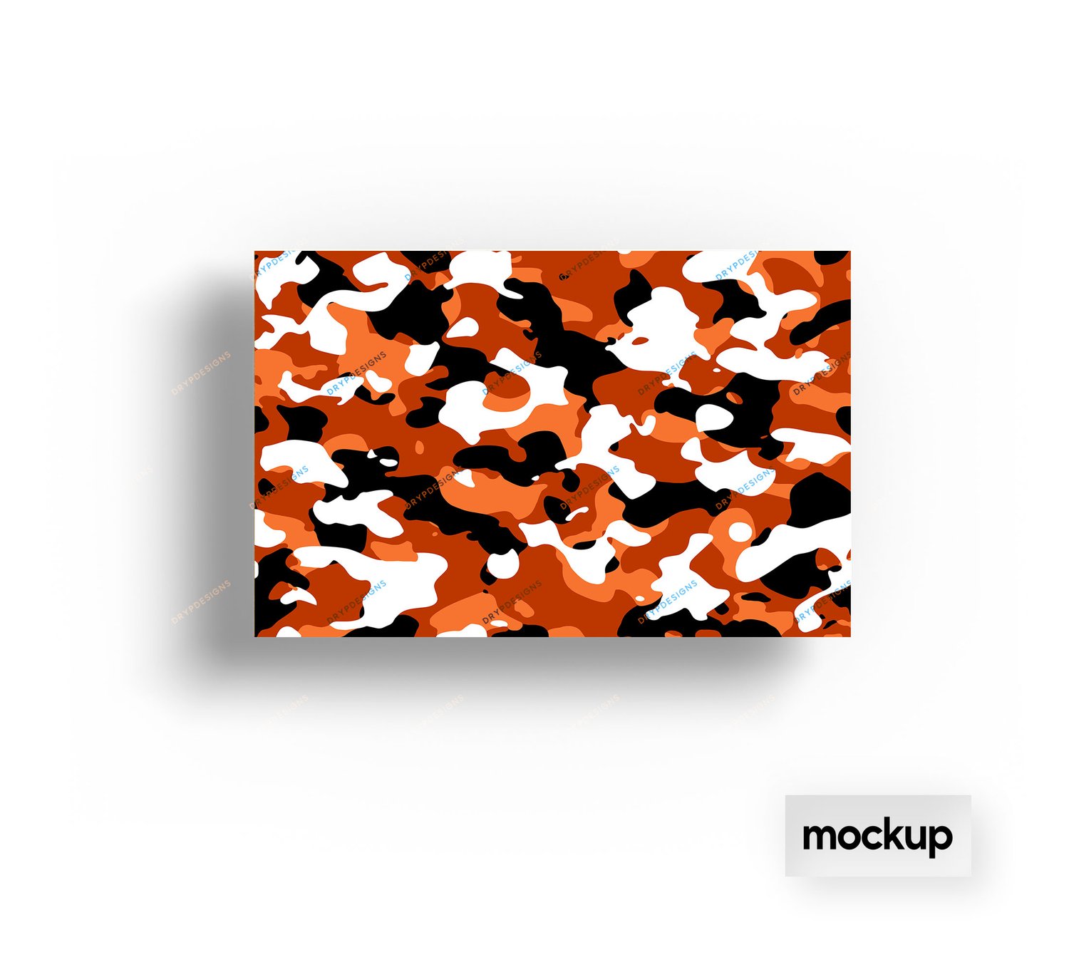 Orange Camouflage Seamless Background — drypdesigns