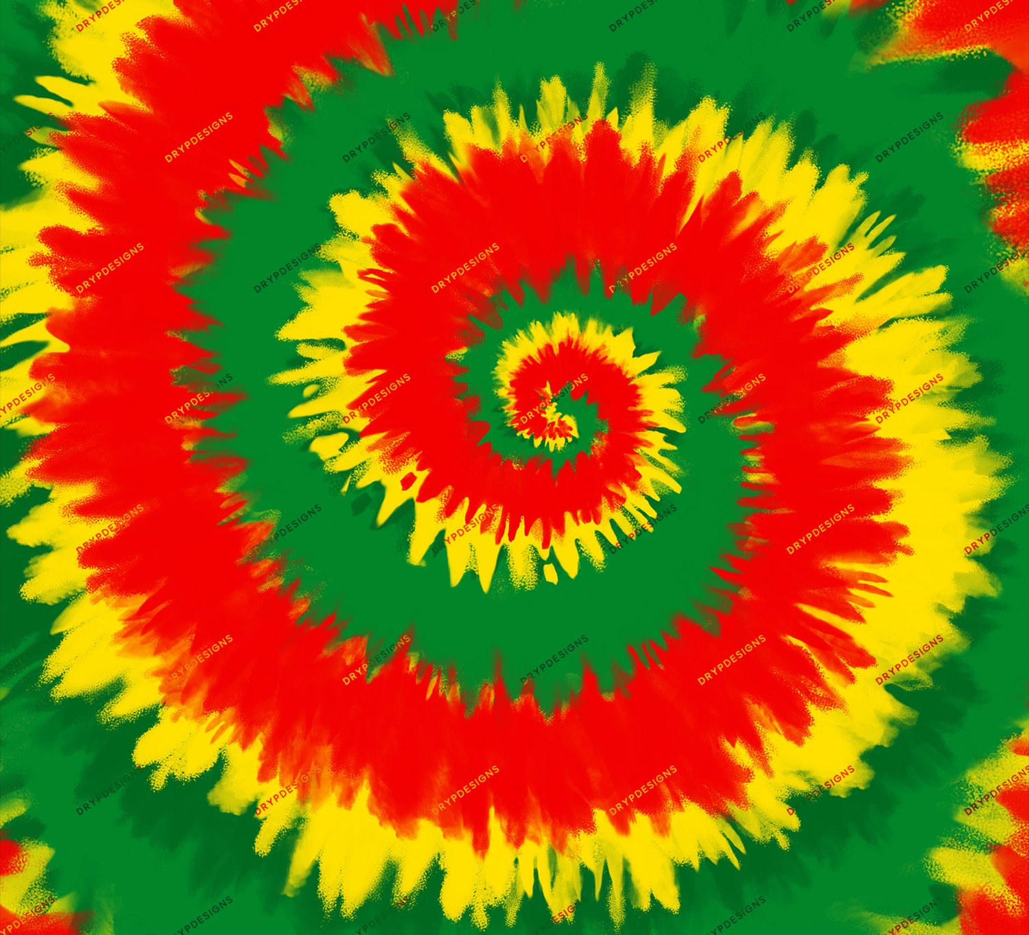 Rasta Tiedye Swirl Digital Background — drypdesigns