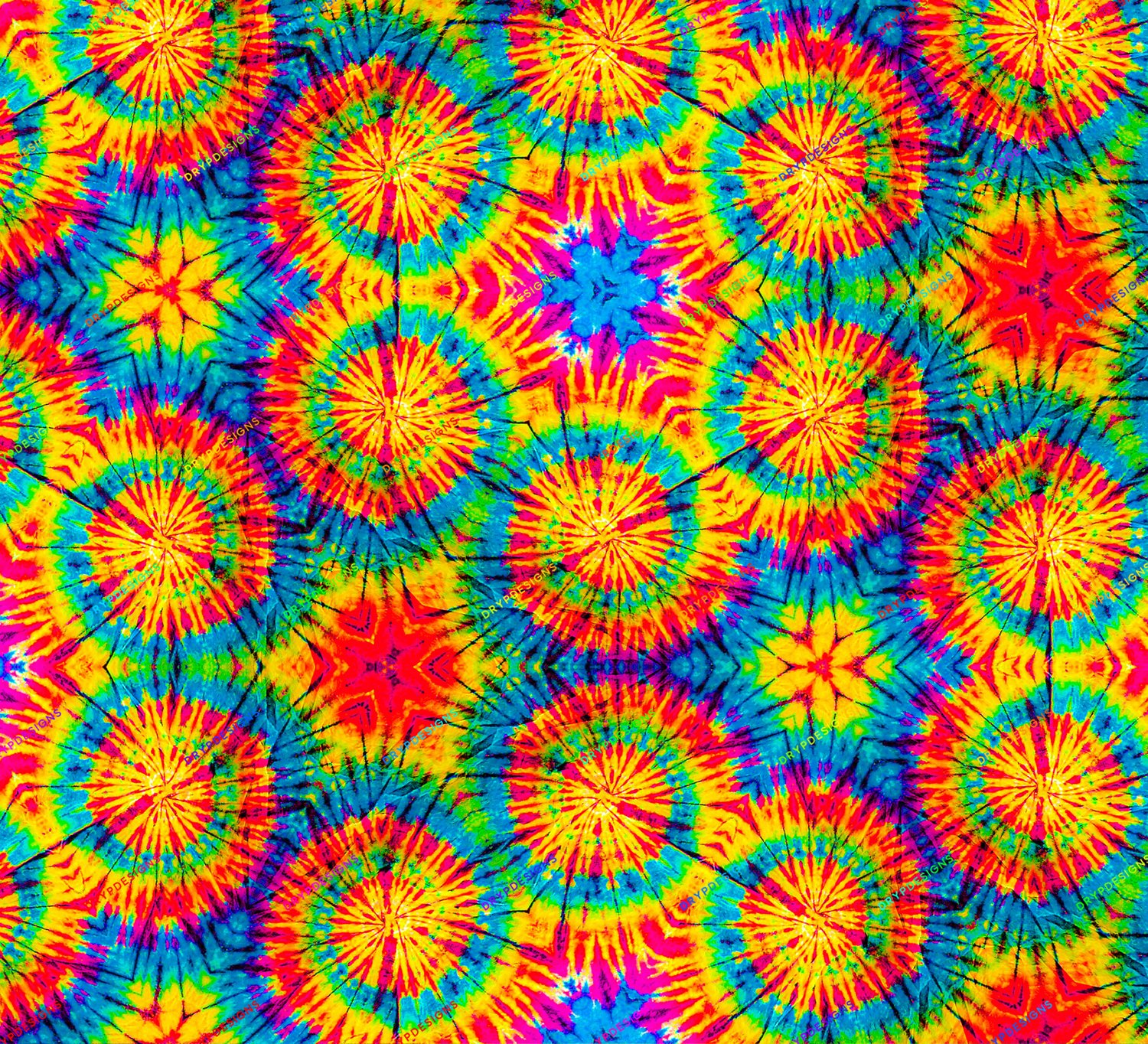 rainbow tie dye patterns