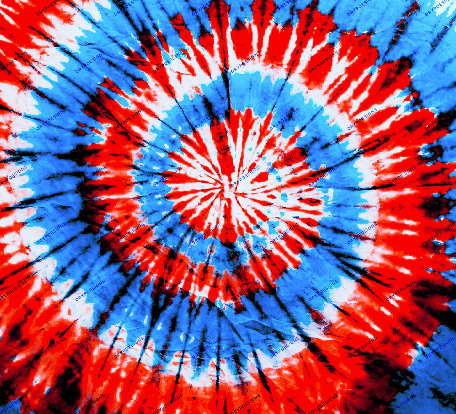 Red + White + Blue Patriotic Tiedye Digital Paper — drypdesigns