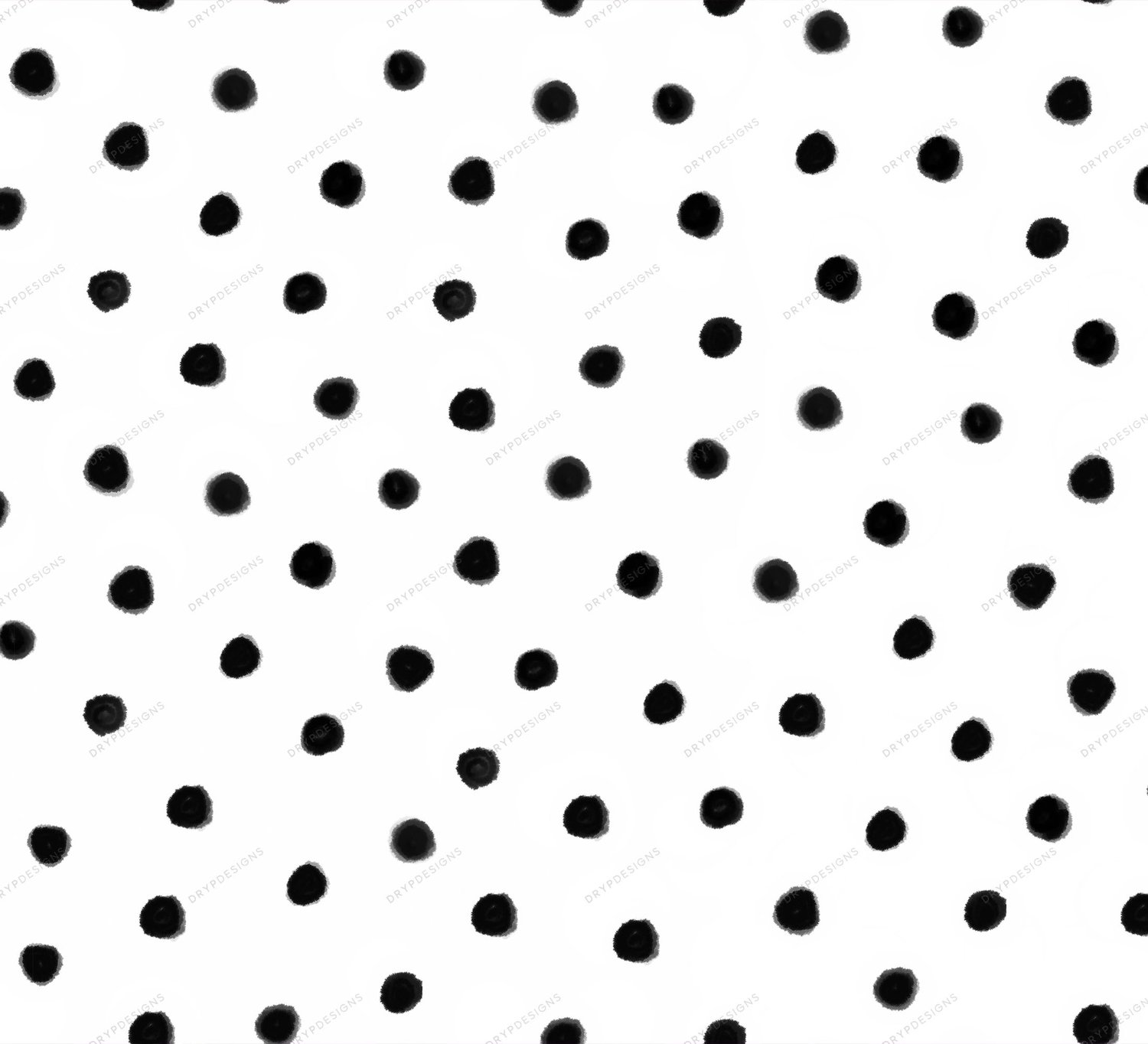 Black + White Polka Dots Seamless Pattern — drypdesigns