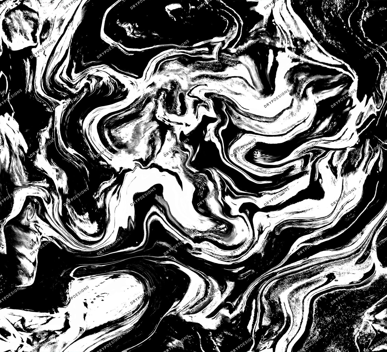 Black + White Liquid Marble Seamless Background — drypdesigns