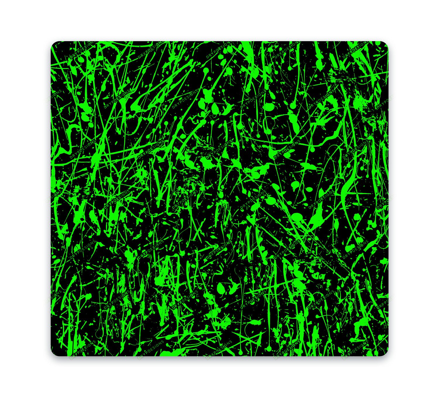 Lime Green Neon Paint Splatter Seamless Digital Paper Background Texture  Digital Download Files 