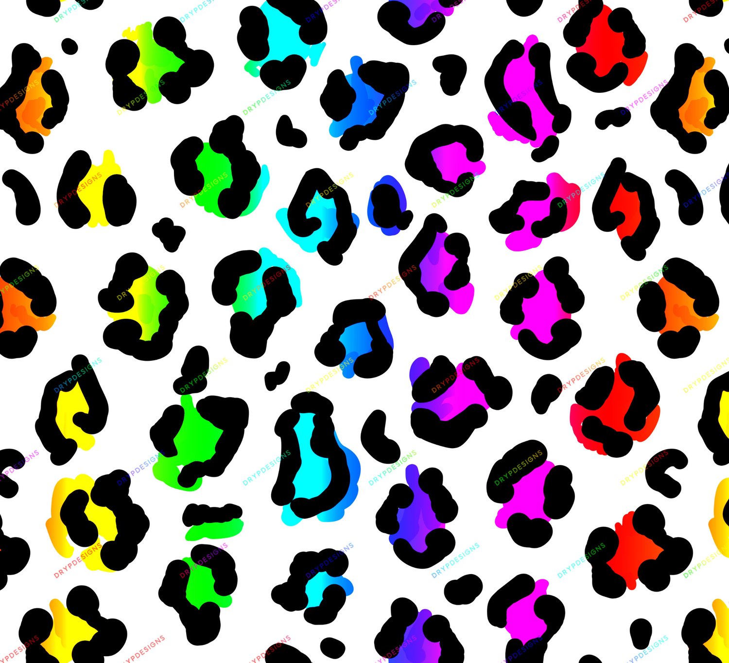 Colorful Cheetah Pattern