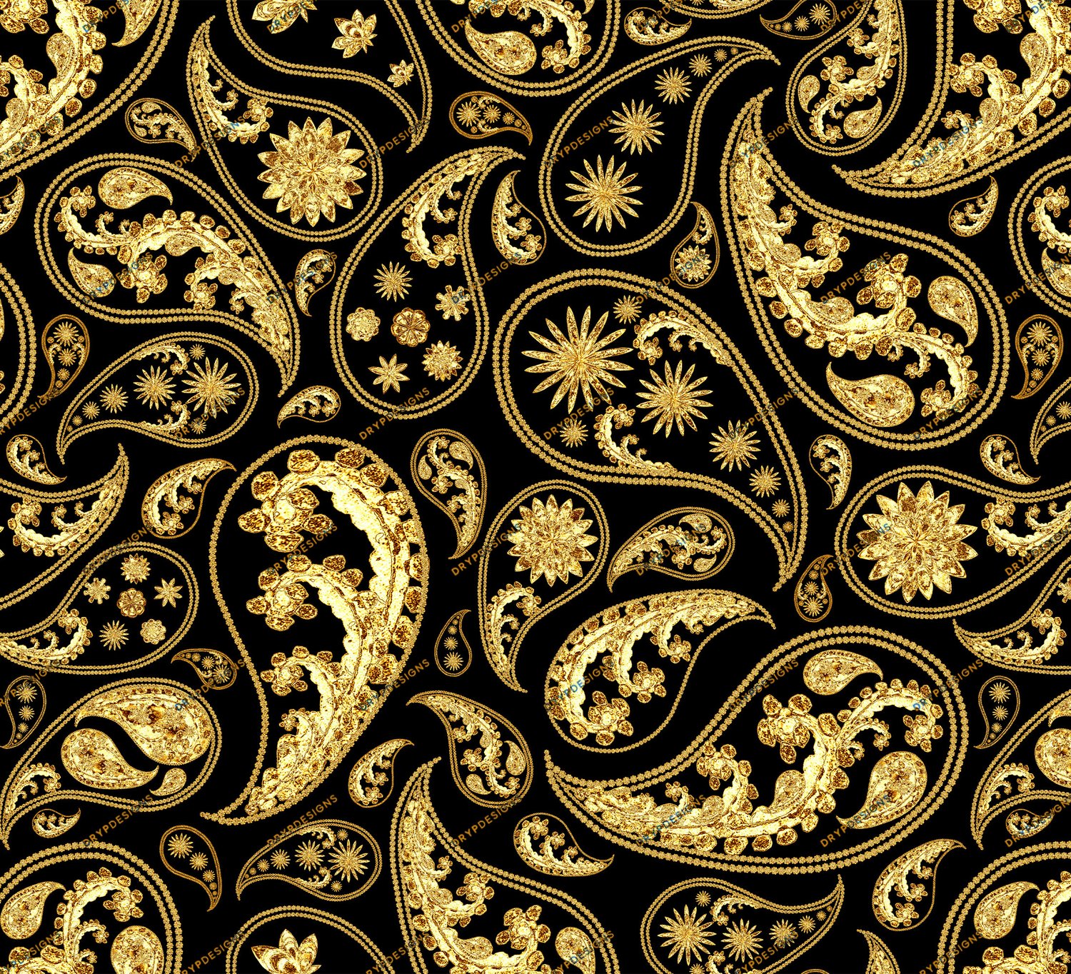 Brushed Gold Metal Seamless Digital Paper Background — drypdesigns