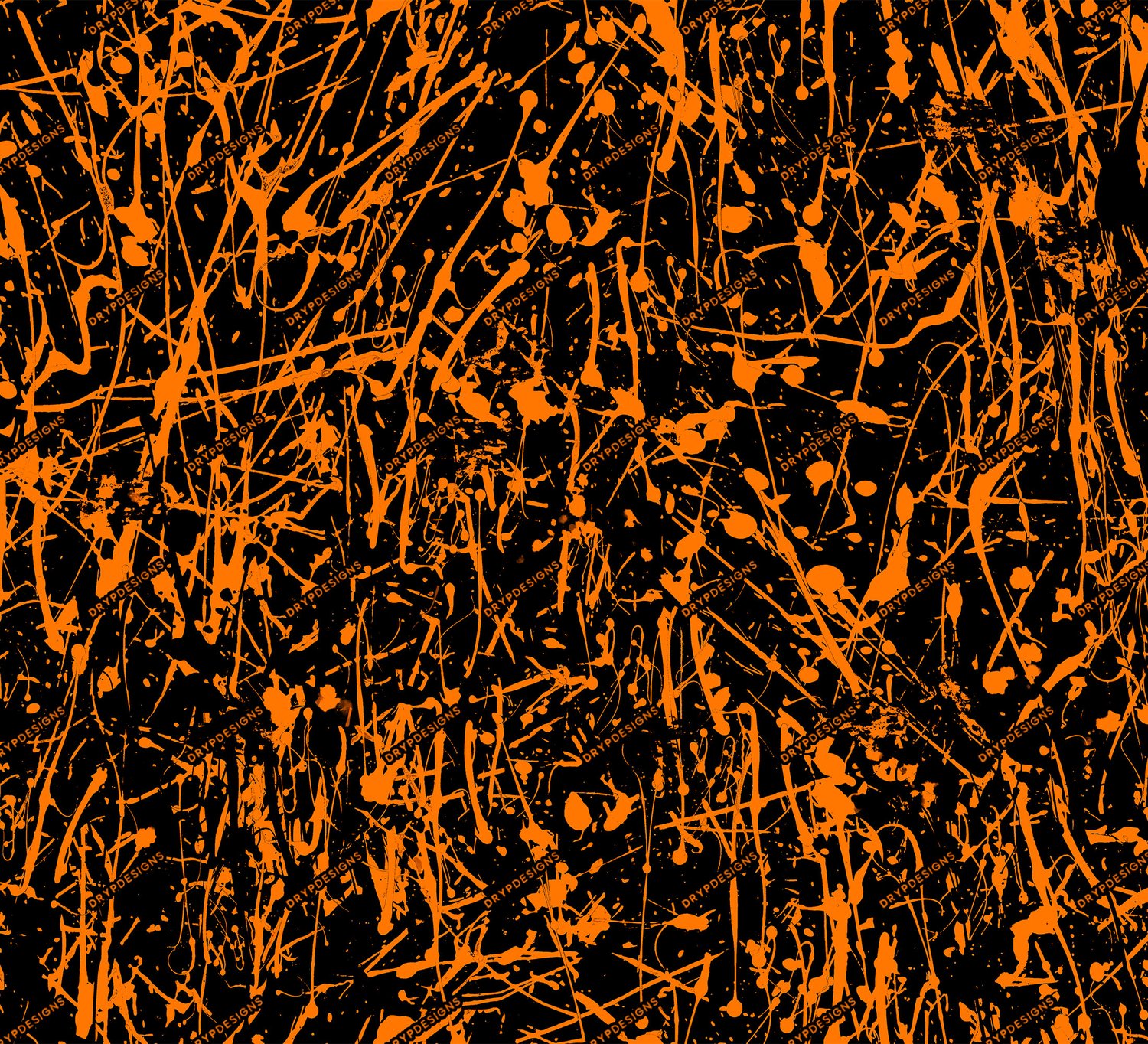 Orange Paint Splatter Seamless Background — drypdesigns
