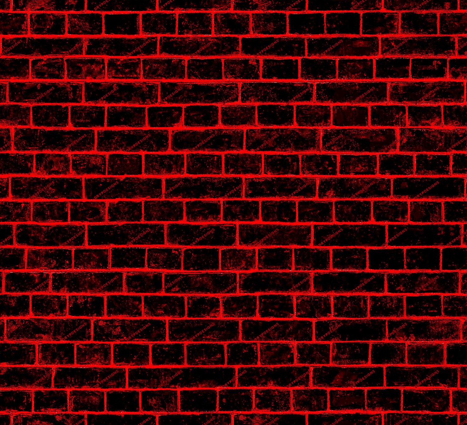 Red Neon Brick Wall Seamless Background Texture — drypdesigns