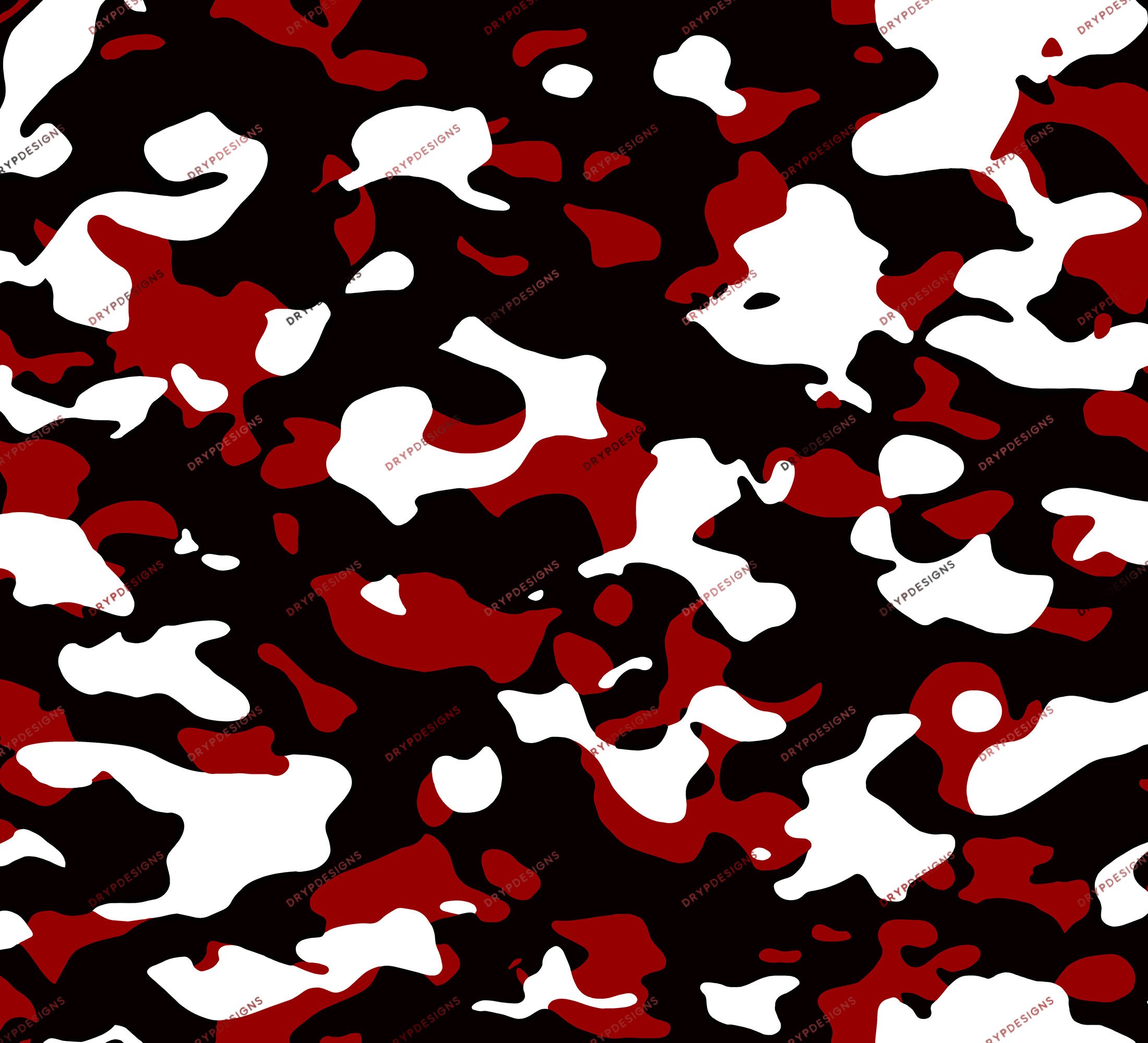 Red + White + Blue Camouflage Seamless Background Pattern — drypdesigns