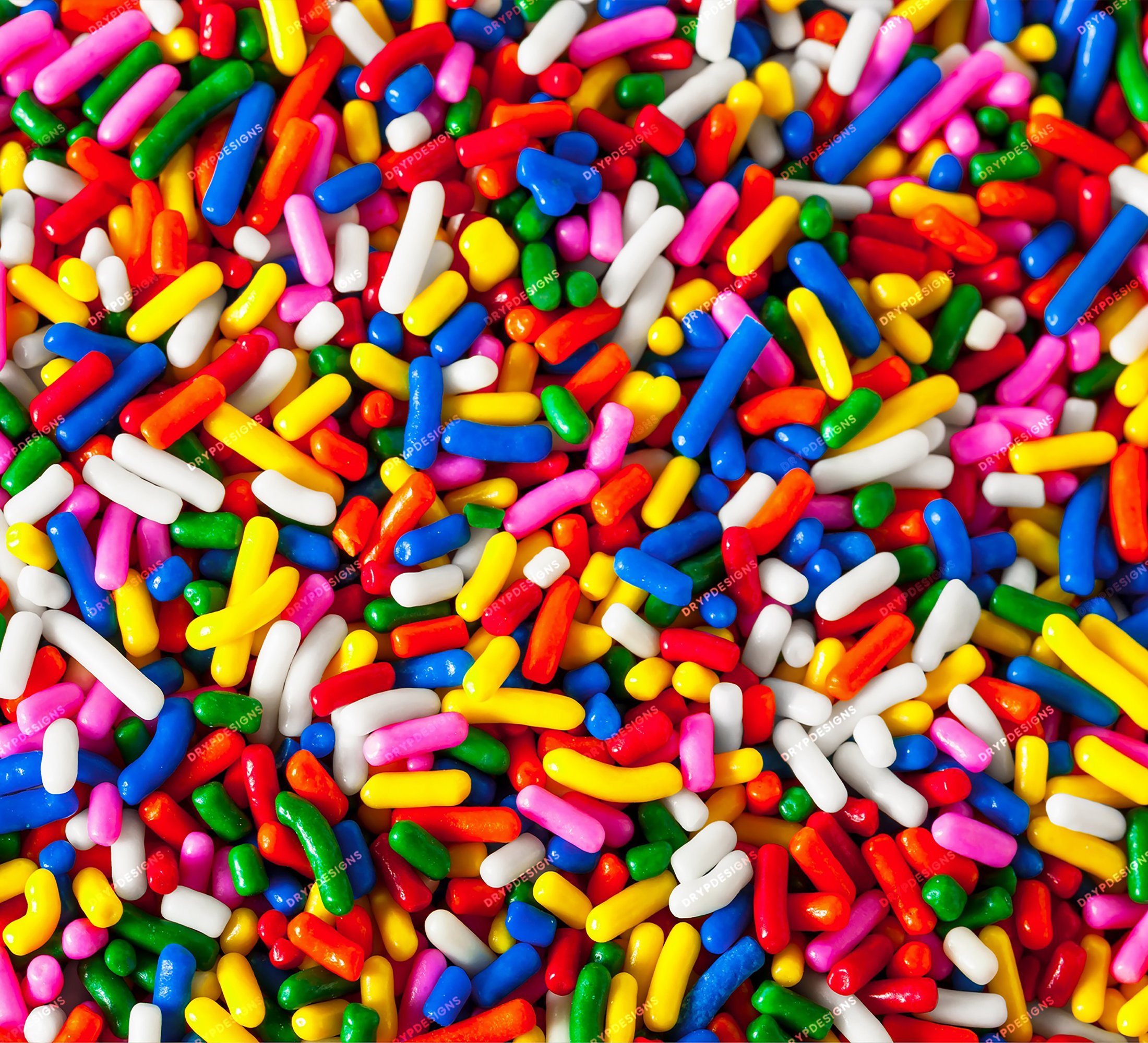 Rainbow Candy Sprinkles Digital Paper Background Texture - Vibrant Colorful Candy PNG Background - Digital Download Files