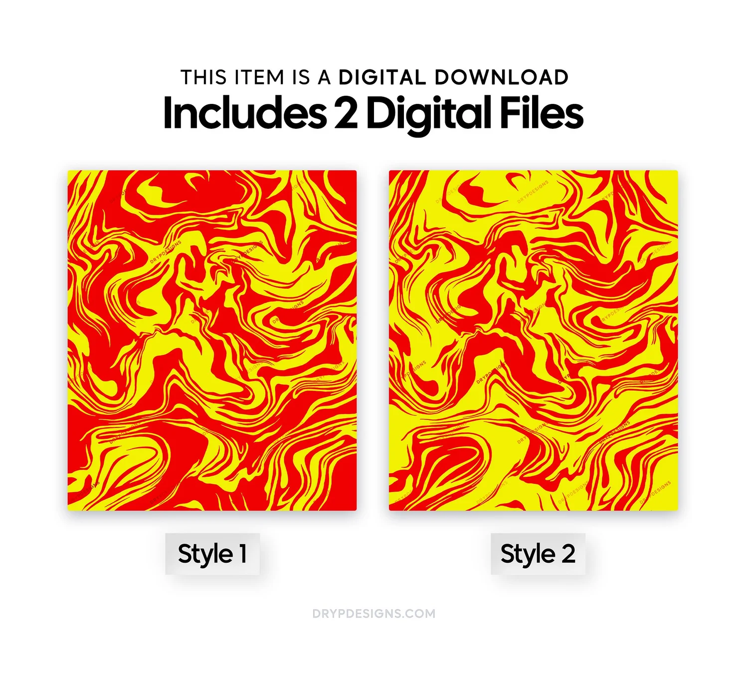 Black + Red Marble Swirl Seamless Background — drypdesigns