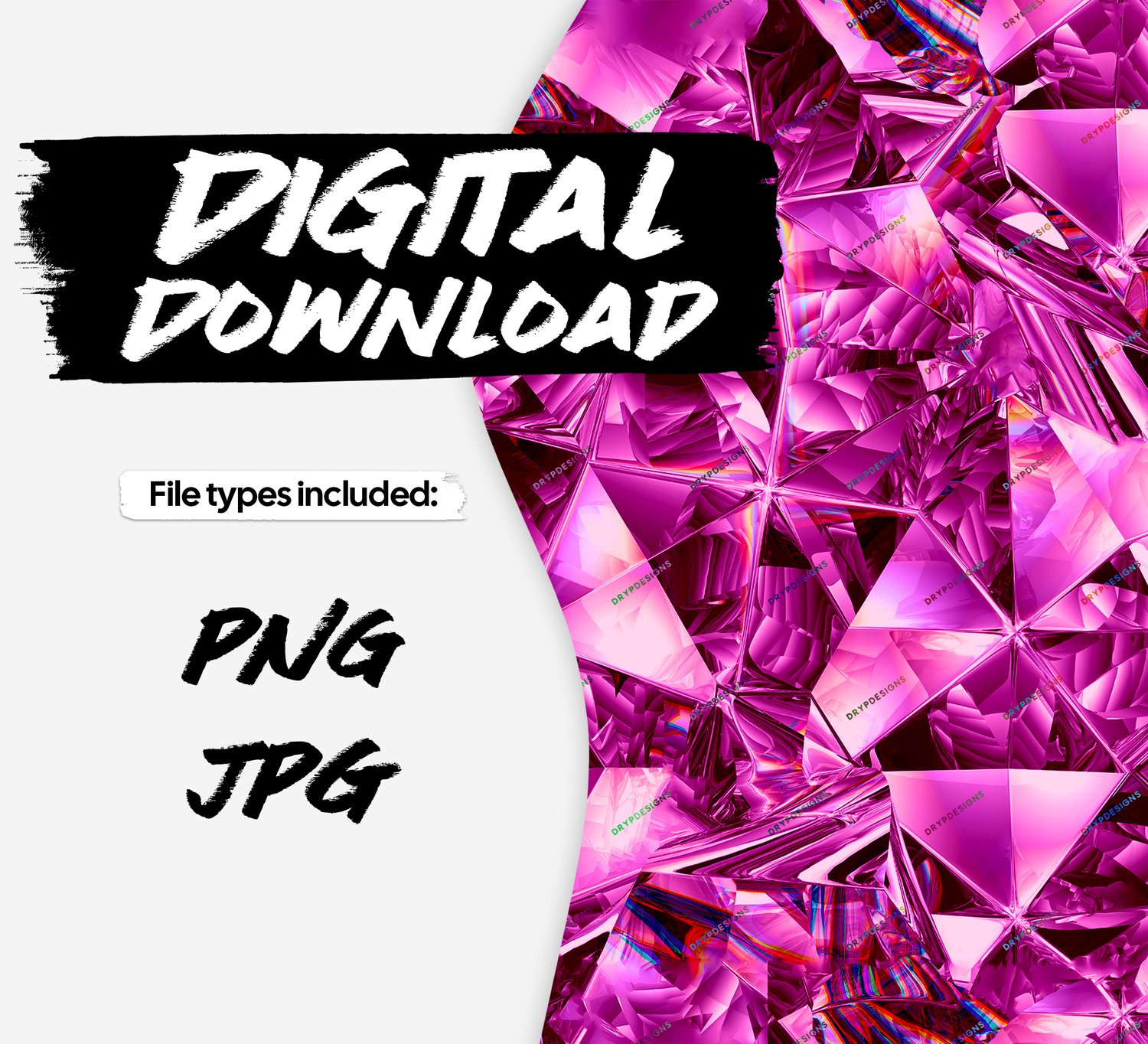 Pink Diamonds Seamless Background — drypdesigns