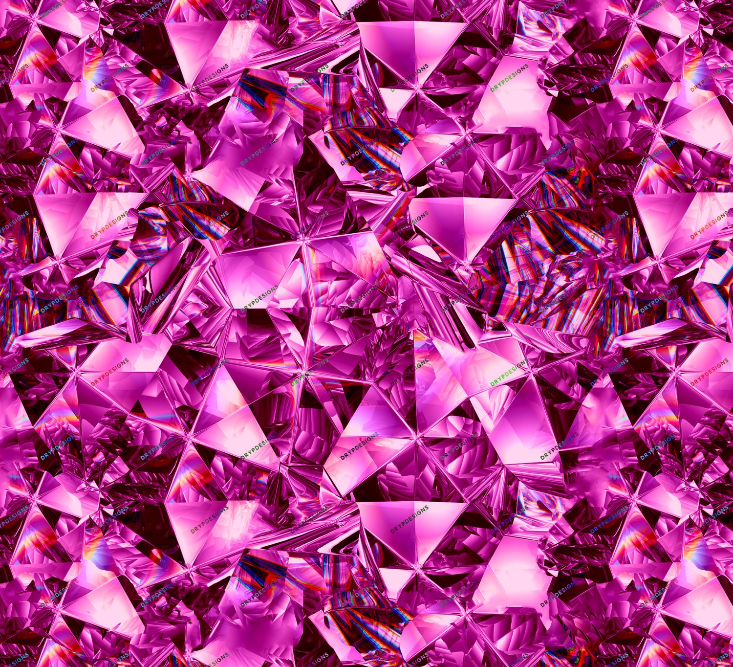 Pink Diamonds Seamless Background — drypdesigns