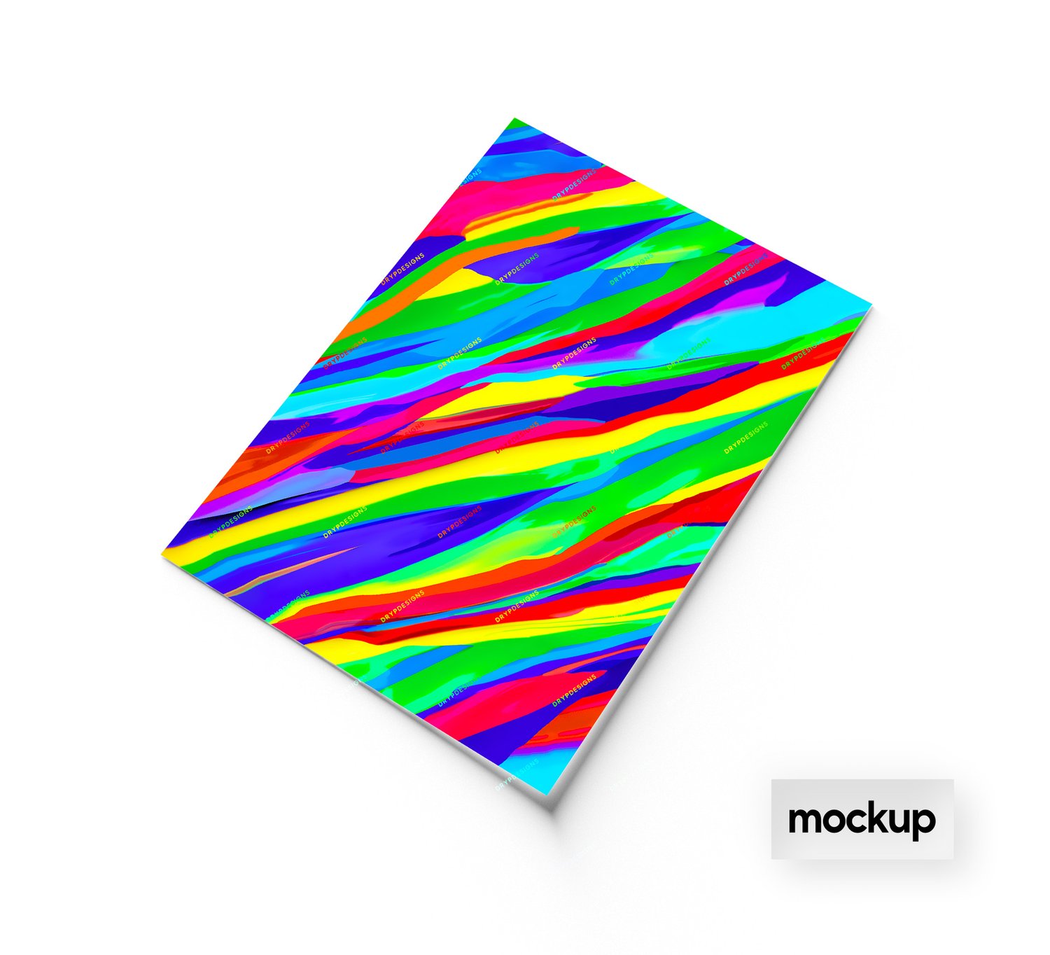 Rainbow Neon Paint Splatter Seamless Digital Paper Background