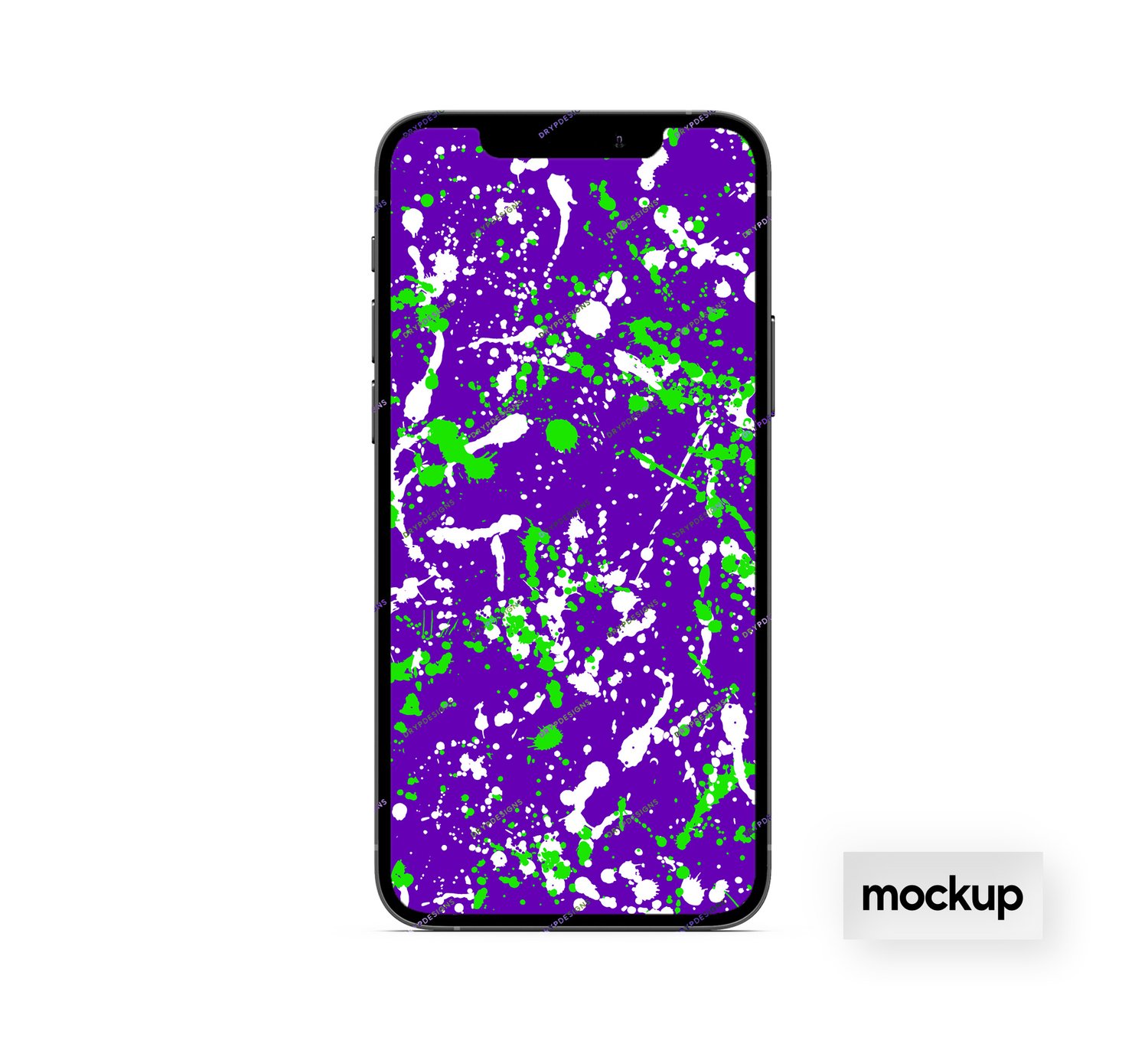 Neon Paint Splatter Seamless Digital Paper Background — drypdesigns