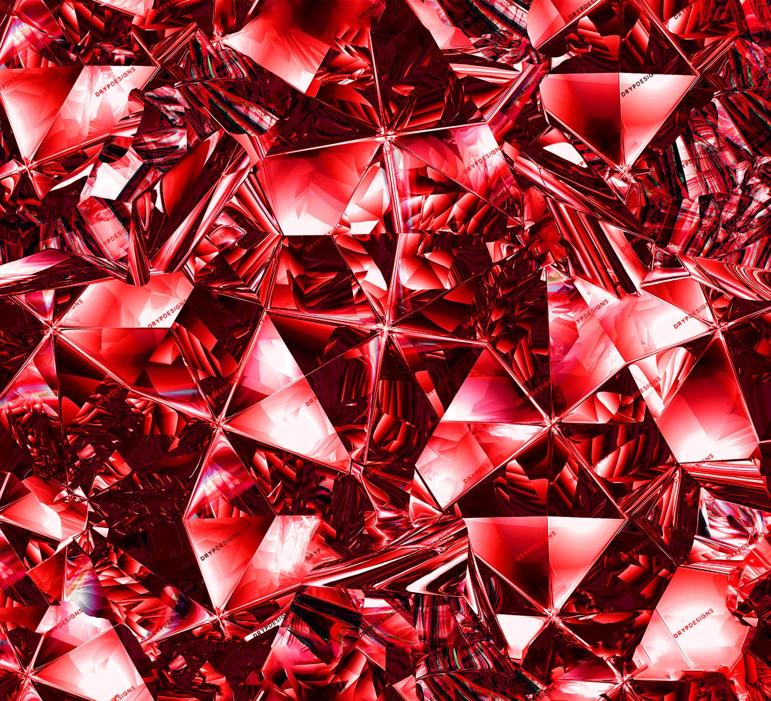 Crushed Red Diamonds Seamless Background — drypdesigns