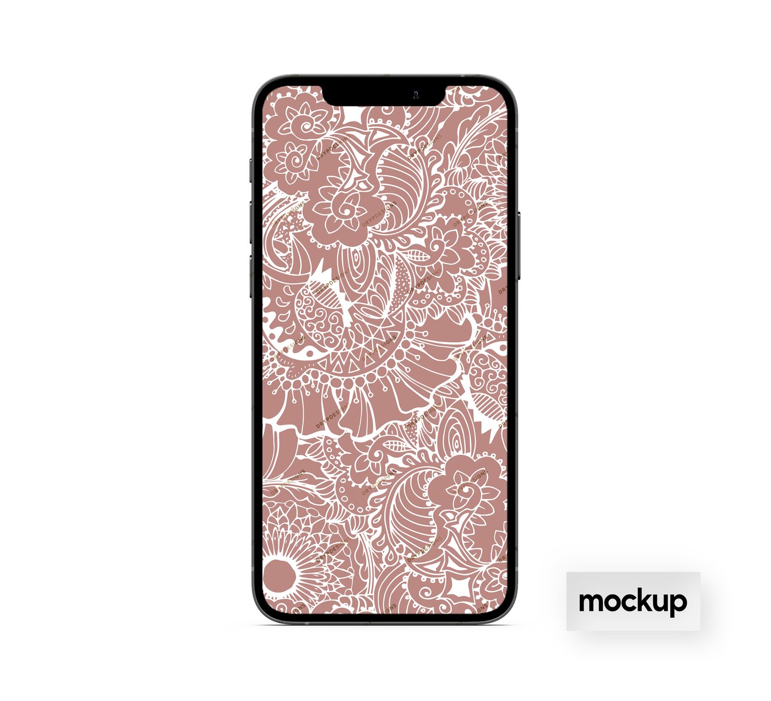 Nude Pink Mandala Seamless Pattern — drypdesigns