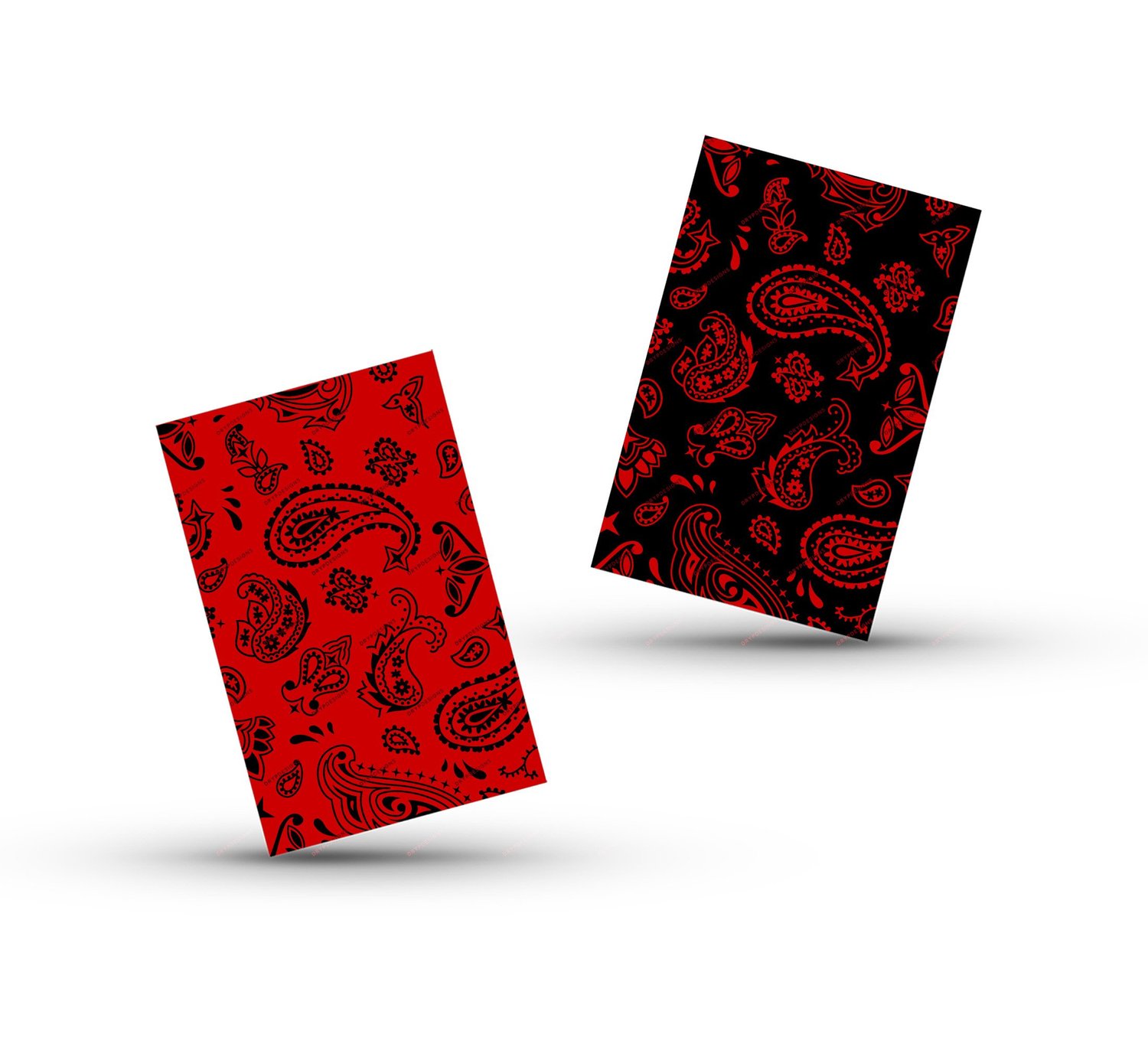 Red And Black Bandana Design