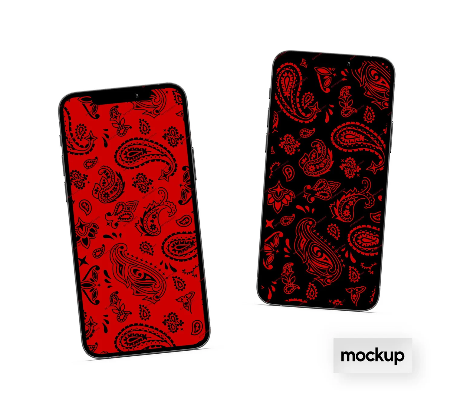 Red And Black Bandana Design