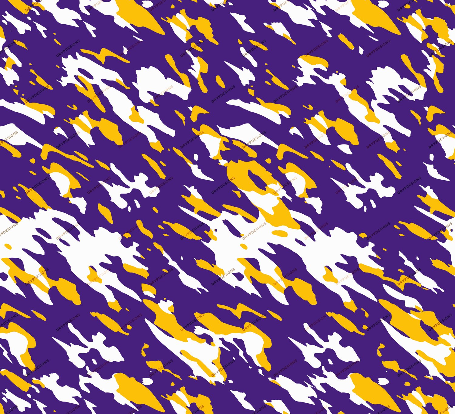 Purple + Yellow + White Seamless Camo Digital Paper — drypdesigns