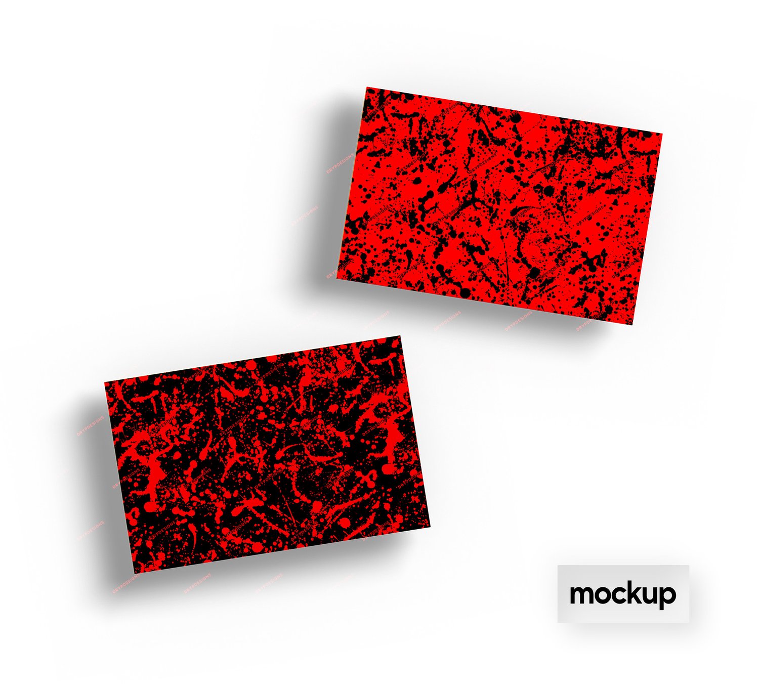 Red Paint Splatter Seamless Background — drypdesigns