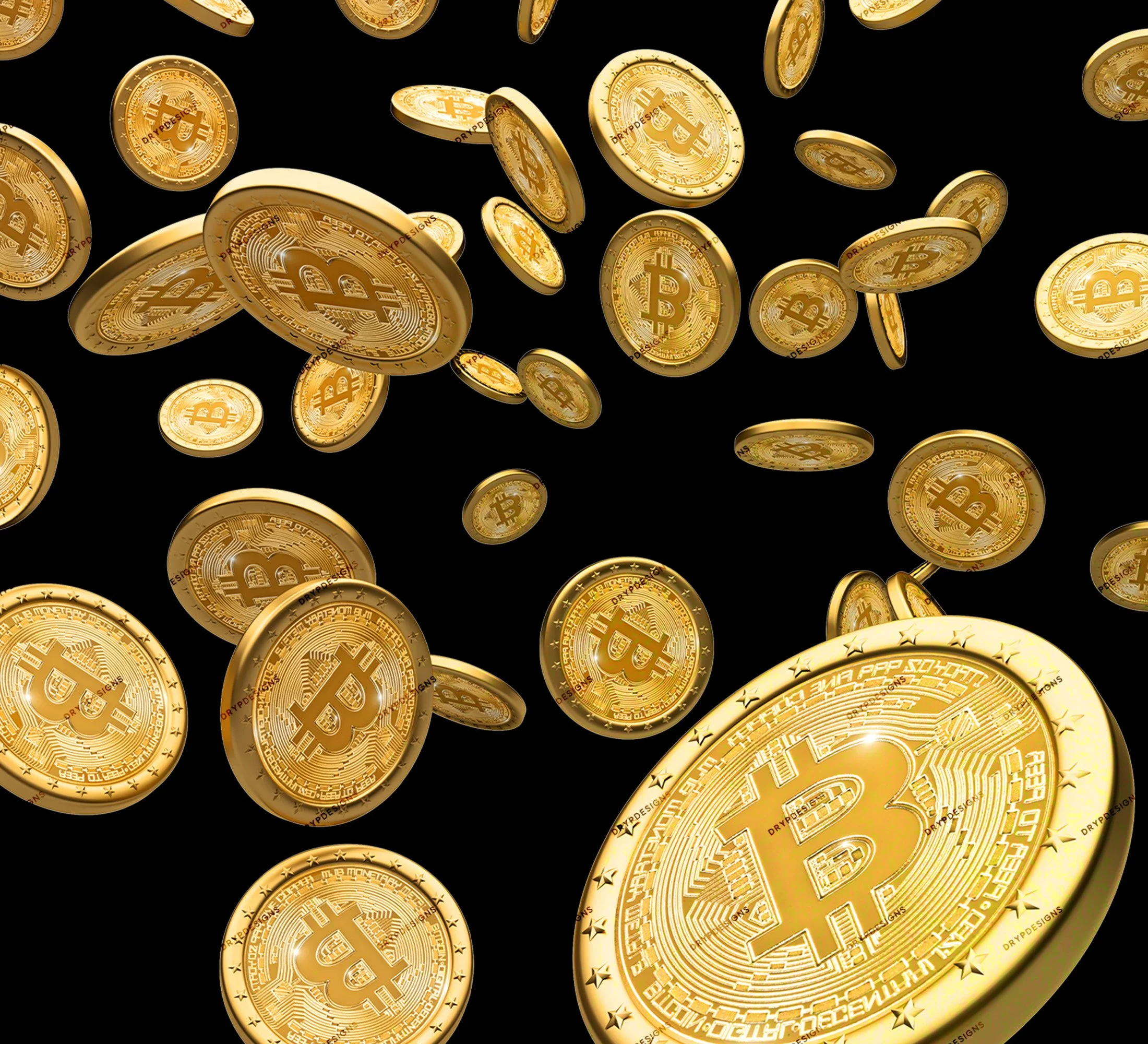Dripping Bitcoin Logo SVG + PNG — drypdesigns