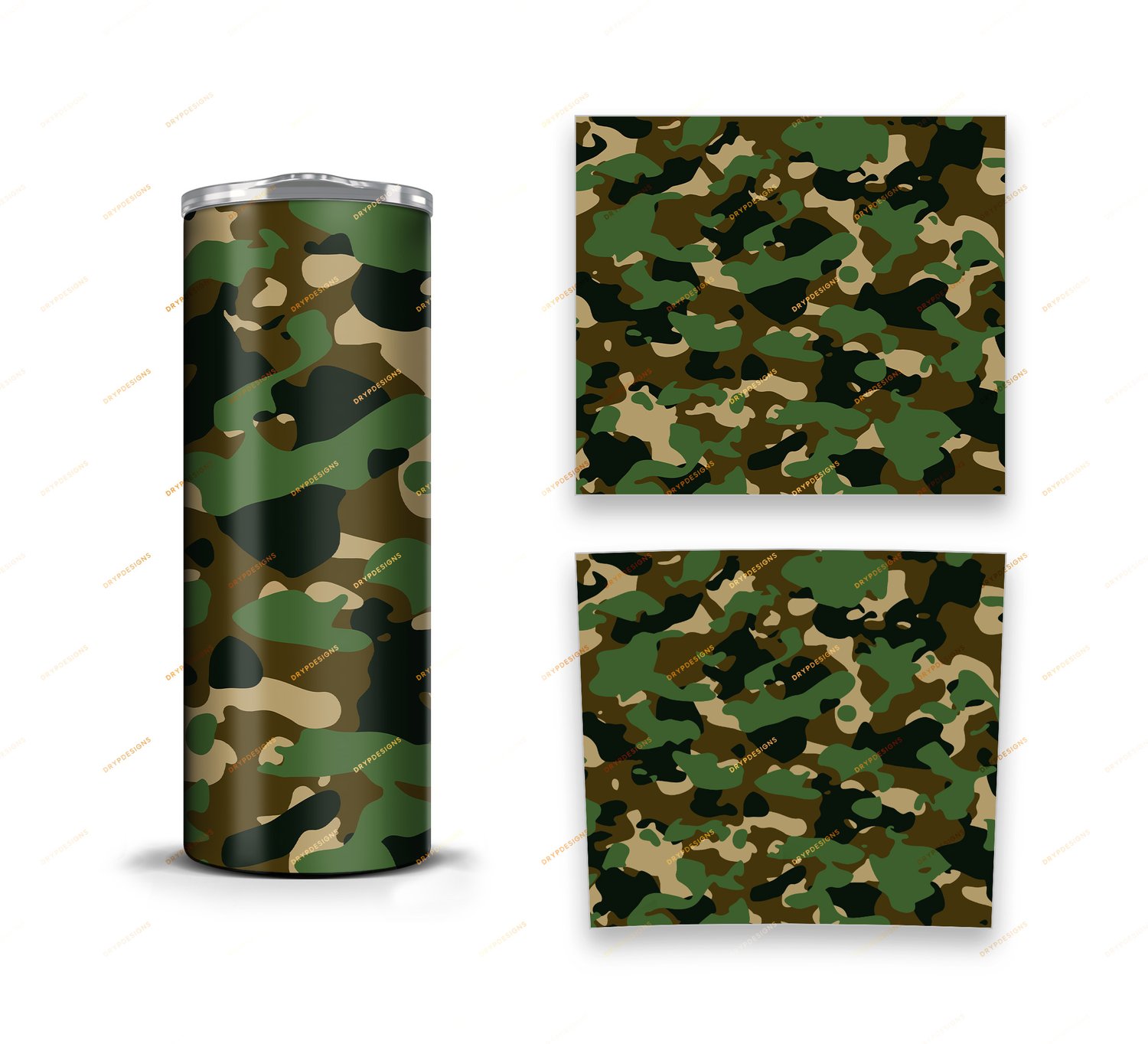 Brown Desert Camo Camouflage  Skin For RTIC 20oz Tumbler 2018-up