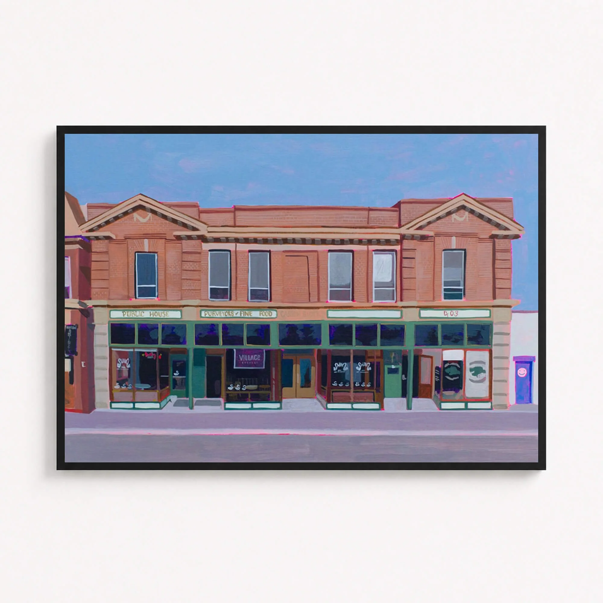 Swans Framed Print — 12" x 16"