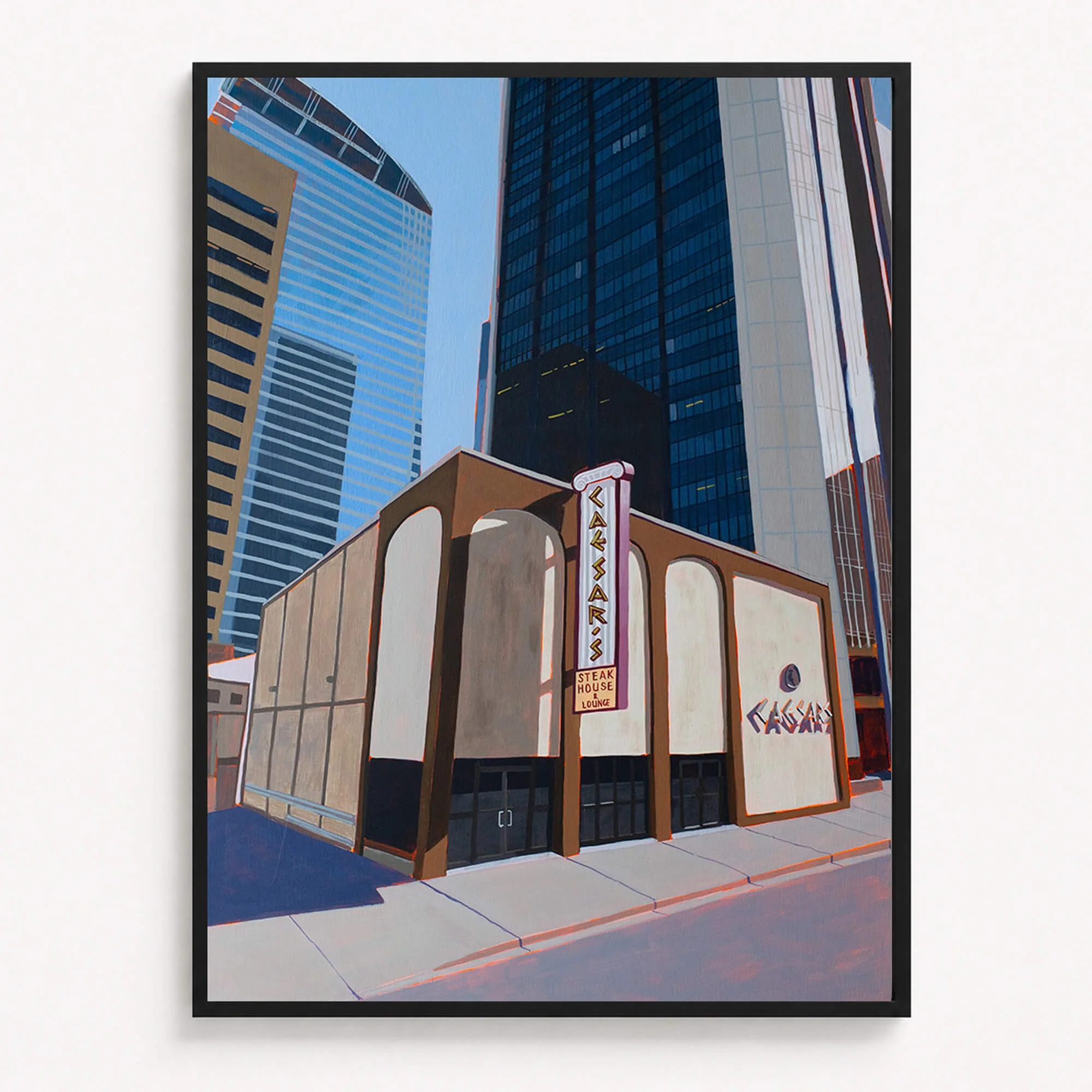 Caesar's Steakhouse Framed Print — 18" x 24"