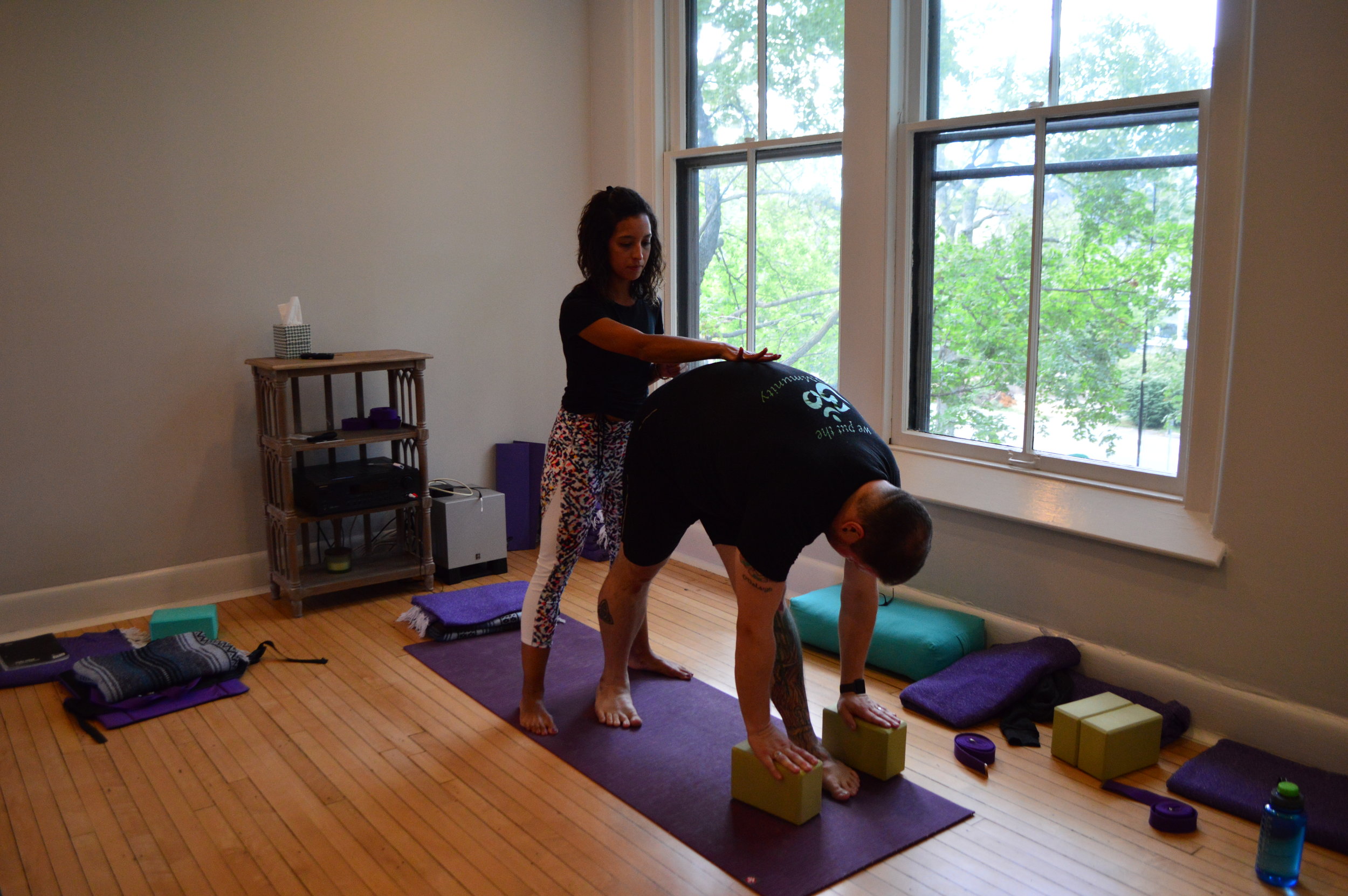 Photo of a training session at Inner Spring Yoga