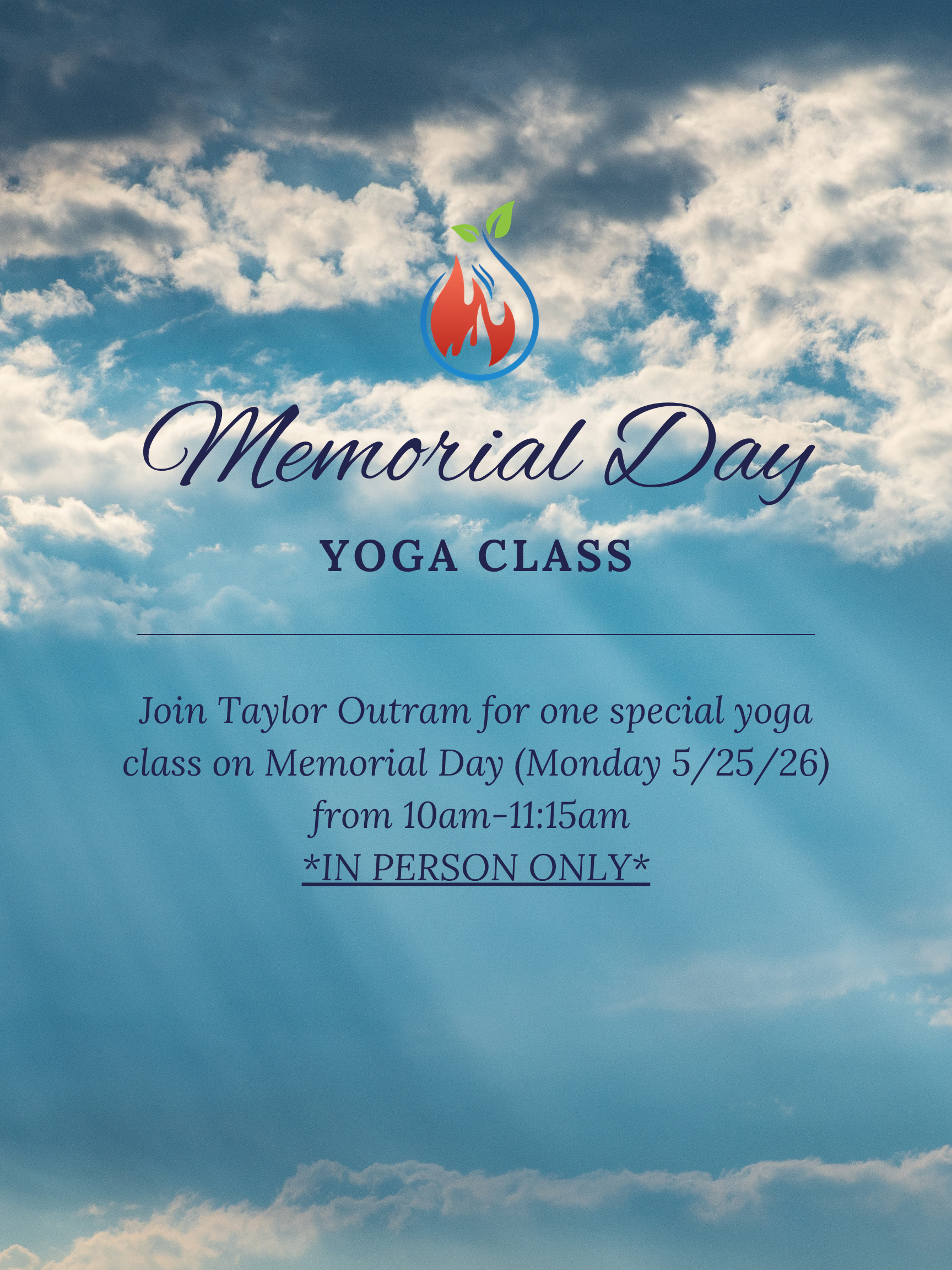 Special Memorial Day Yoga Class